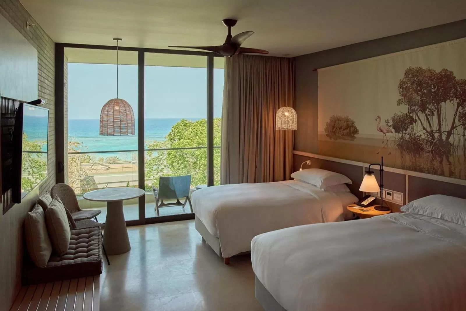 Bed in Sofitel Barú Cartagena