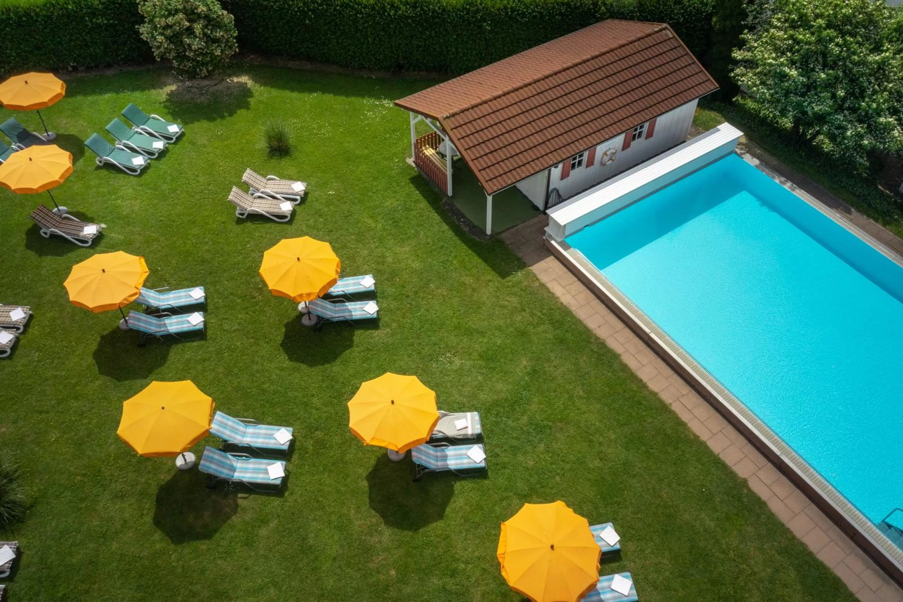 Pool view in Ringhotel Krone