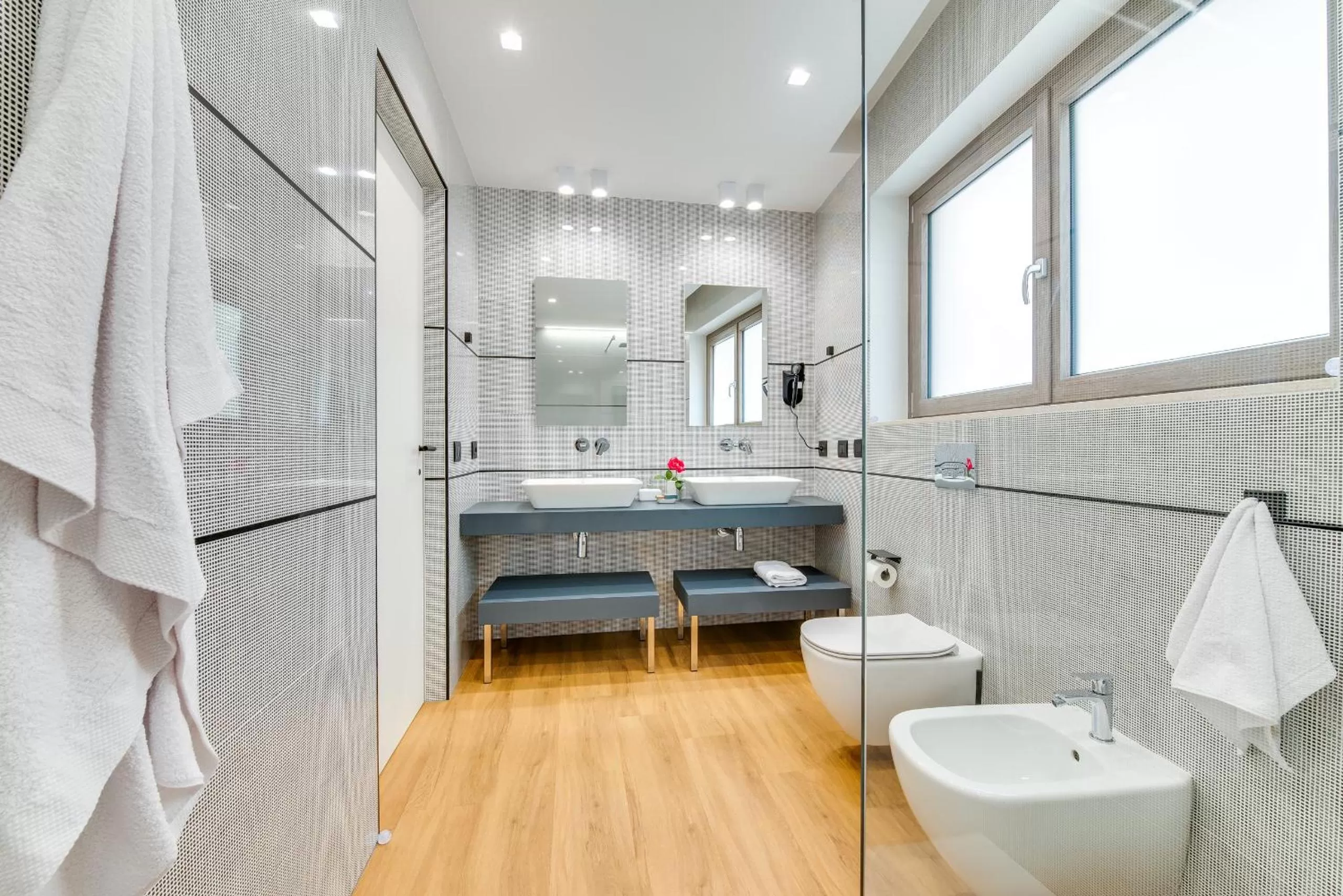 Bathroom in RoccaRegina Hotel