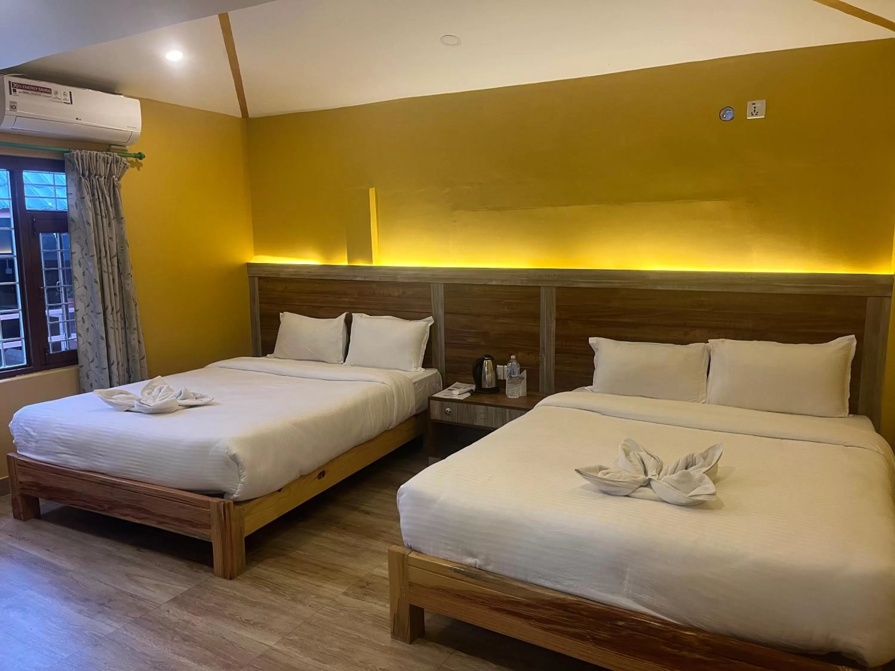 Bed in The North Face Inn