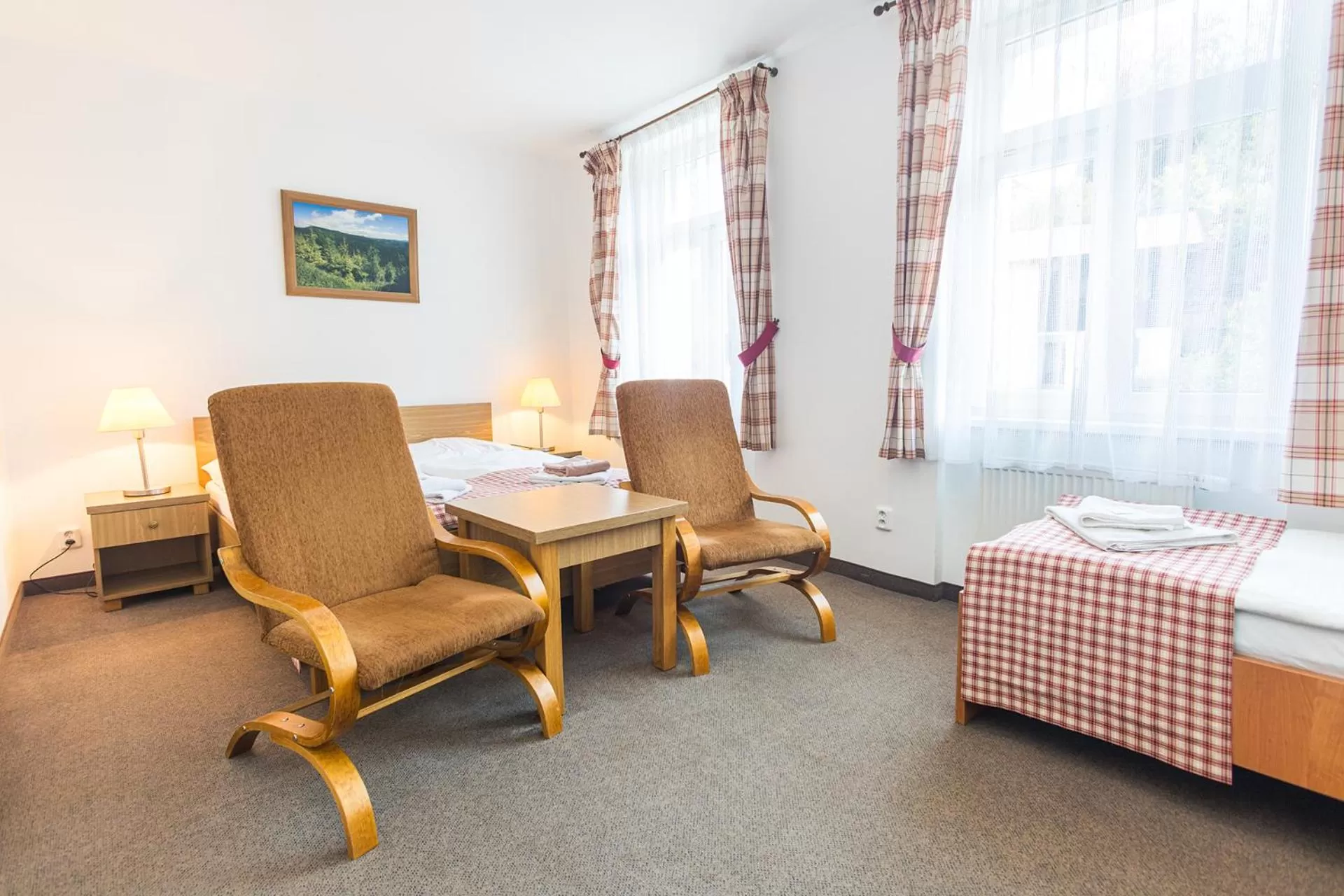 Bed in Hotel Seifert