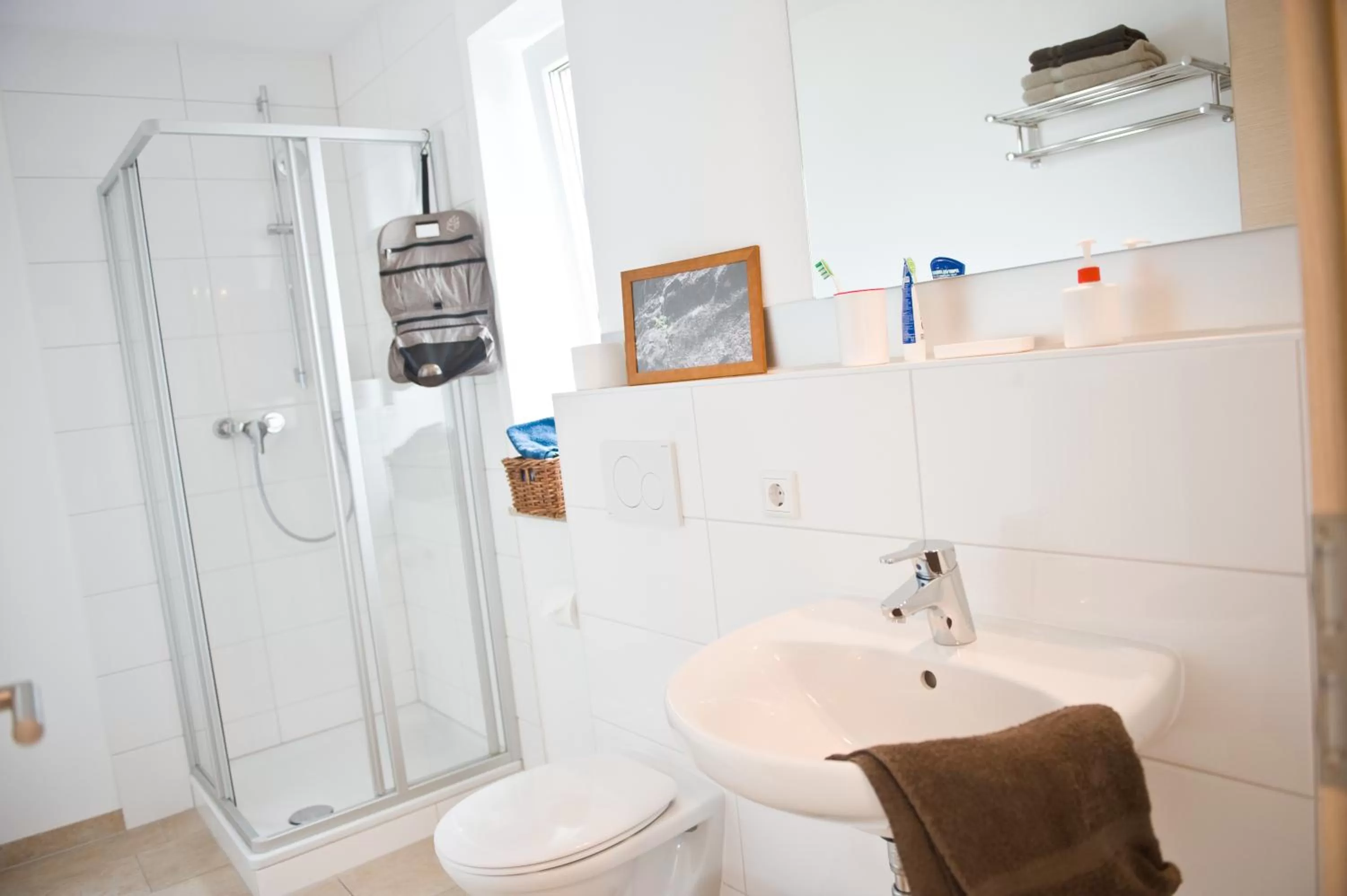Bathroom in greenpartment Boardinghouse Neustadt