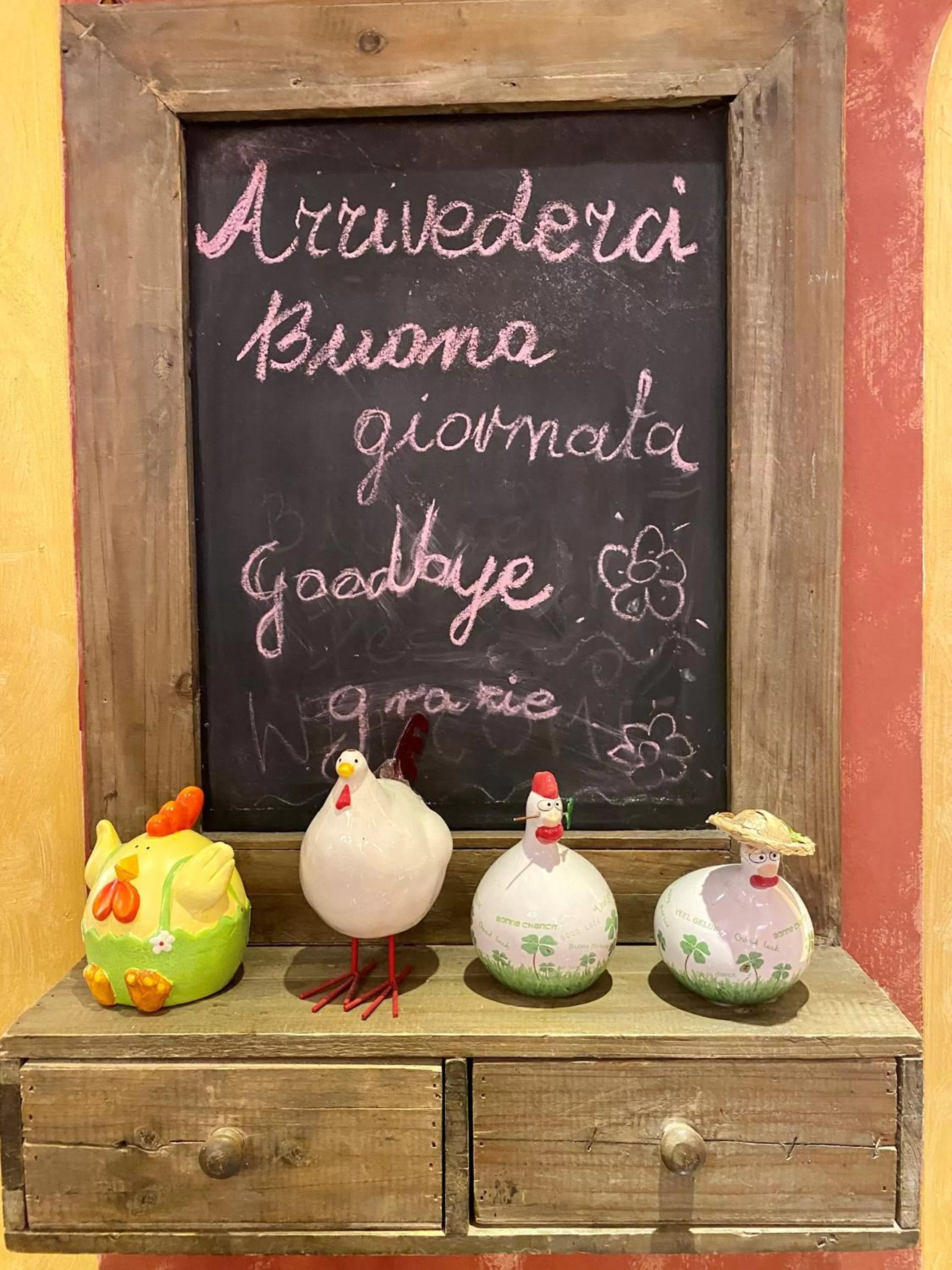 Decorative detail in Hotel Il Guercino