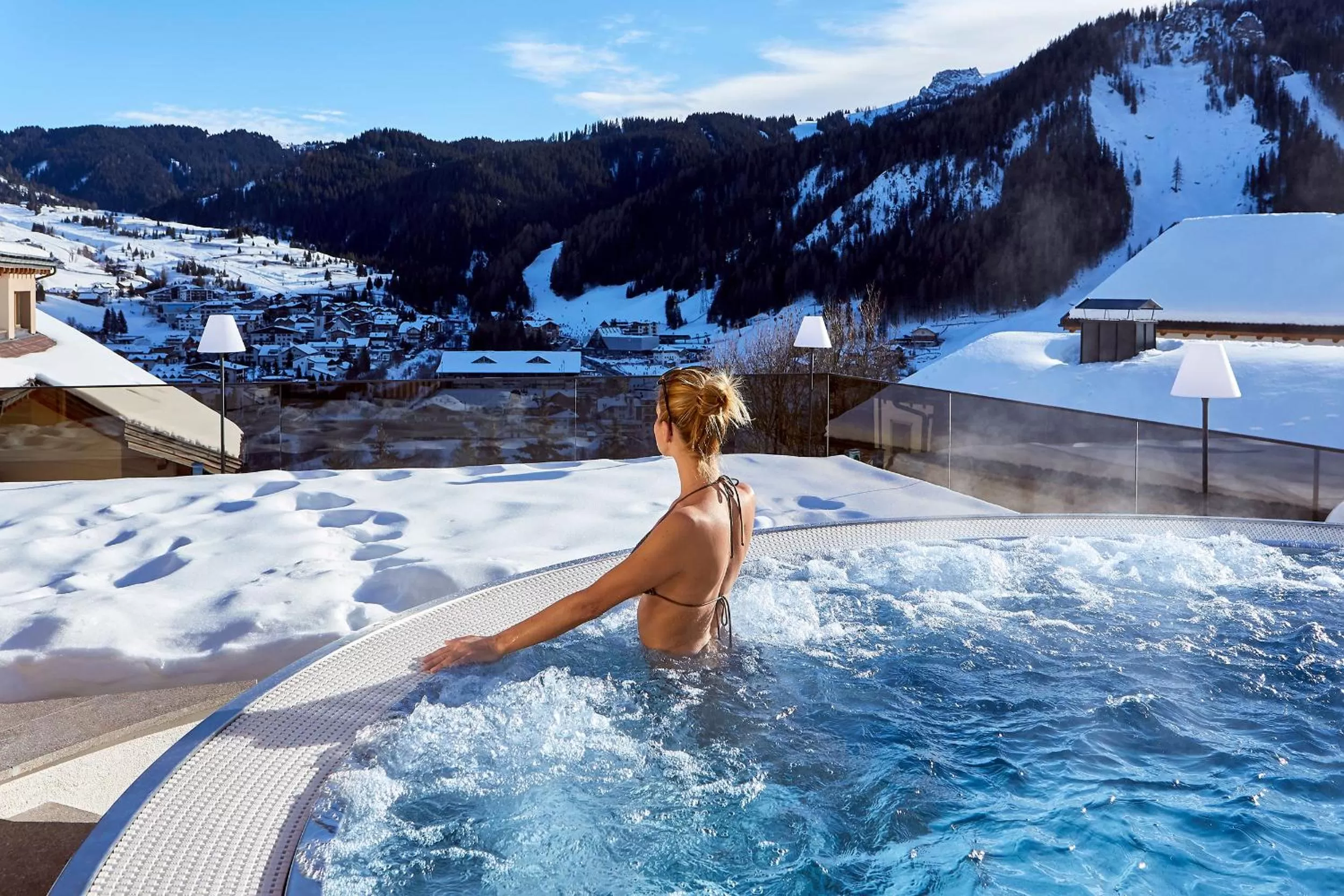 Hot Tub in Hotel Sassongher