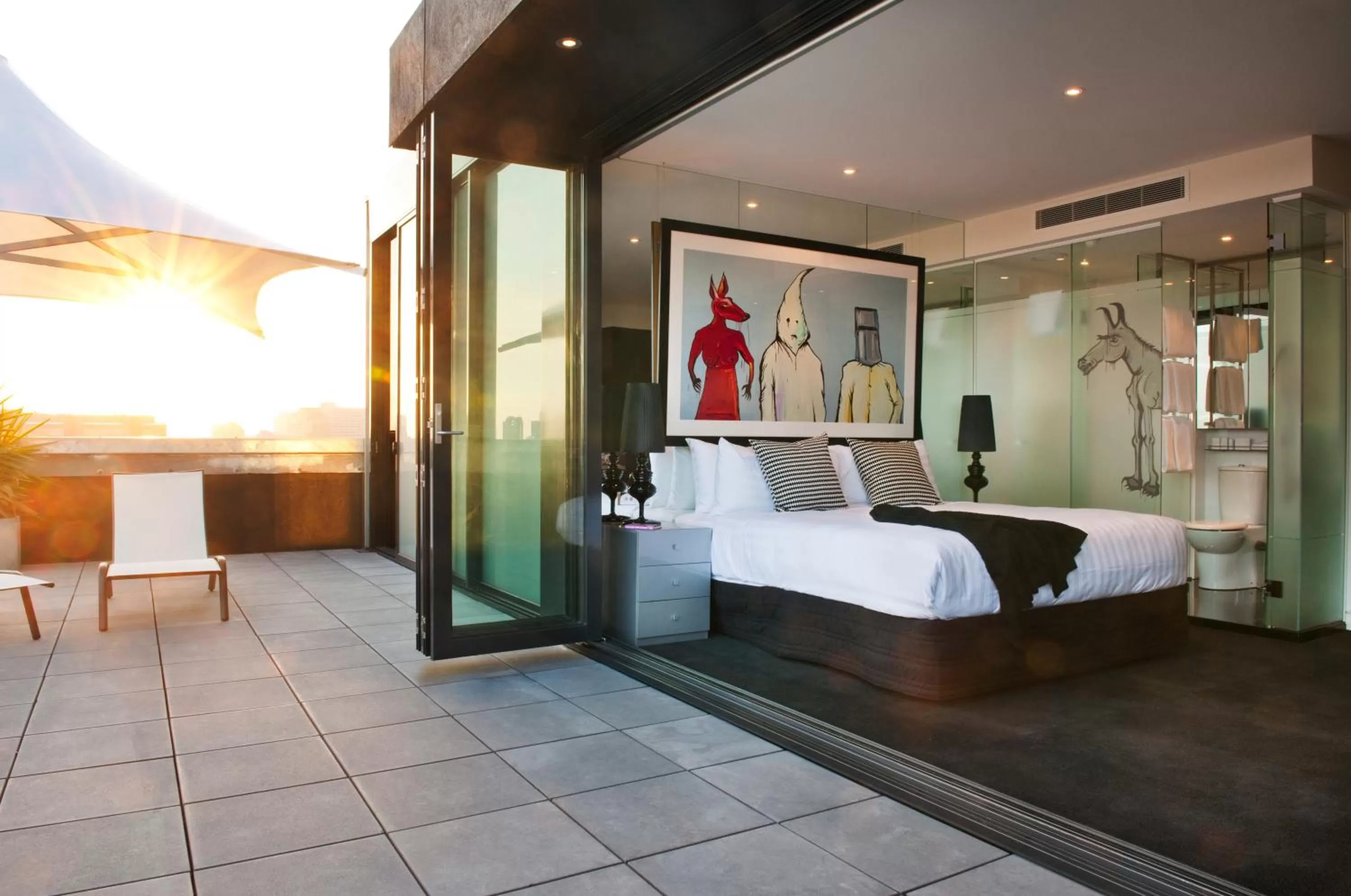 Bed in The Cullen Melbourne - Art Series