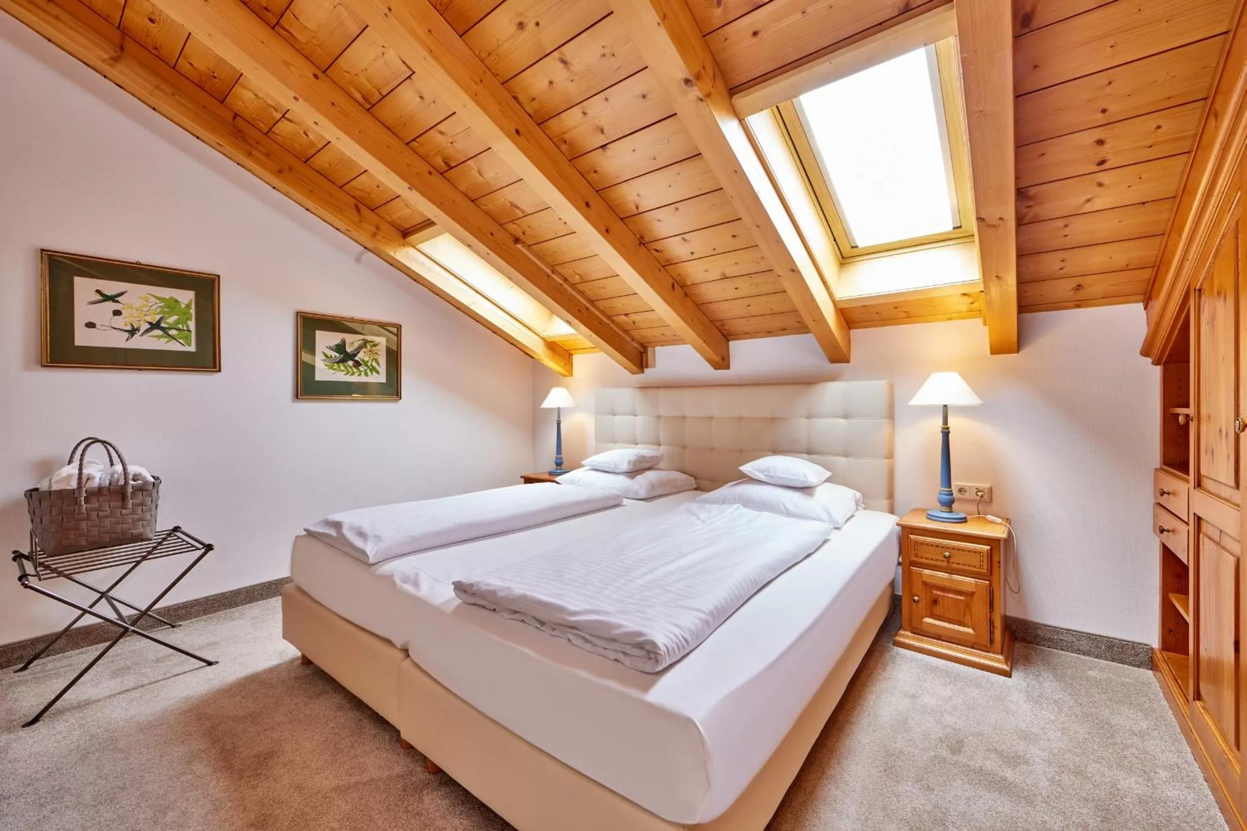 Bed in Hotel Zugspitze