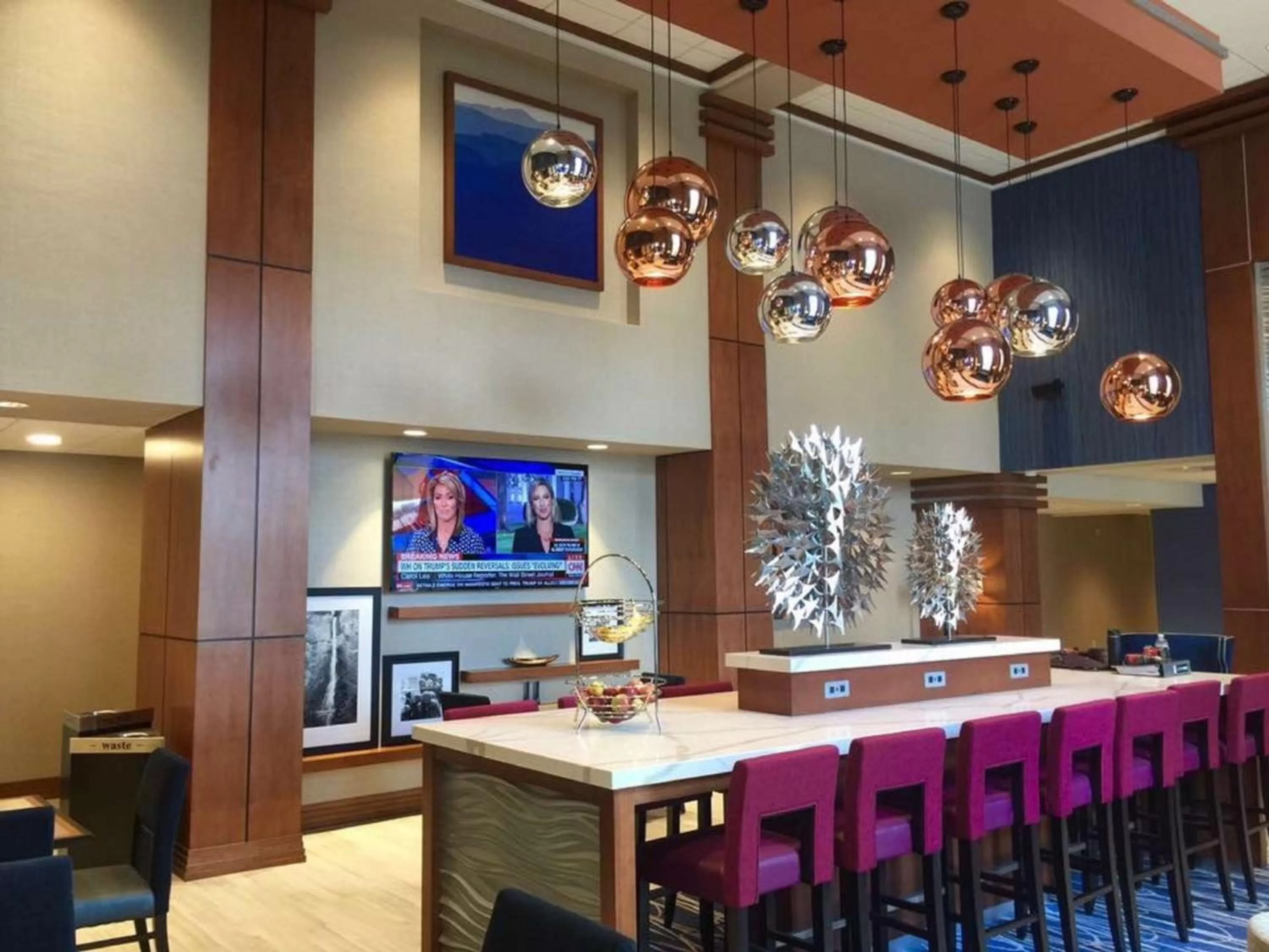 Lobby or reception in Hampton Inn & Suites Newburgh Stewart Airport, NY