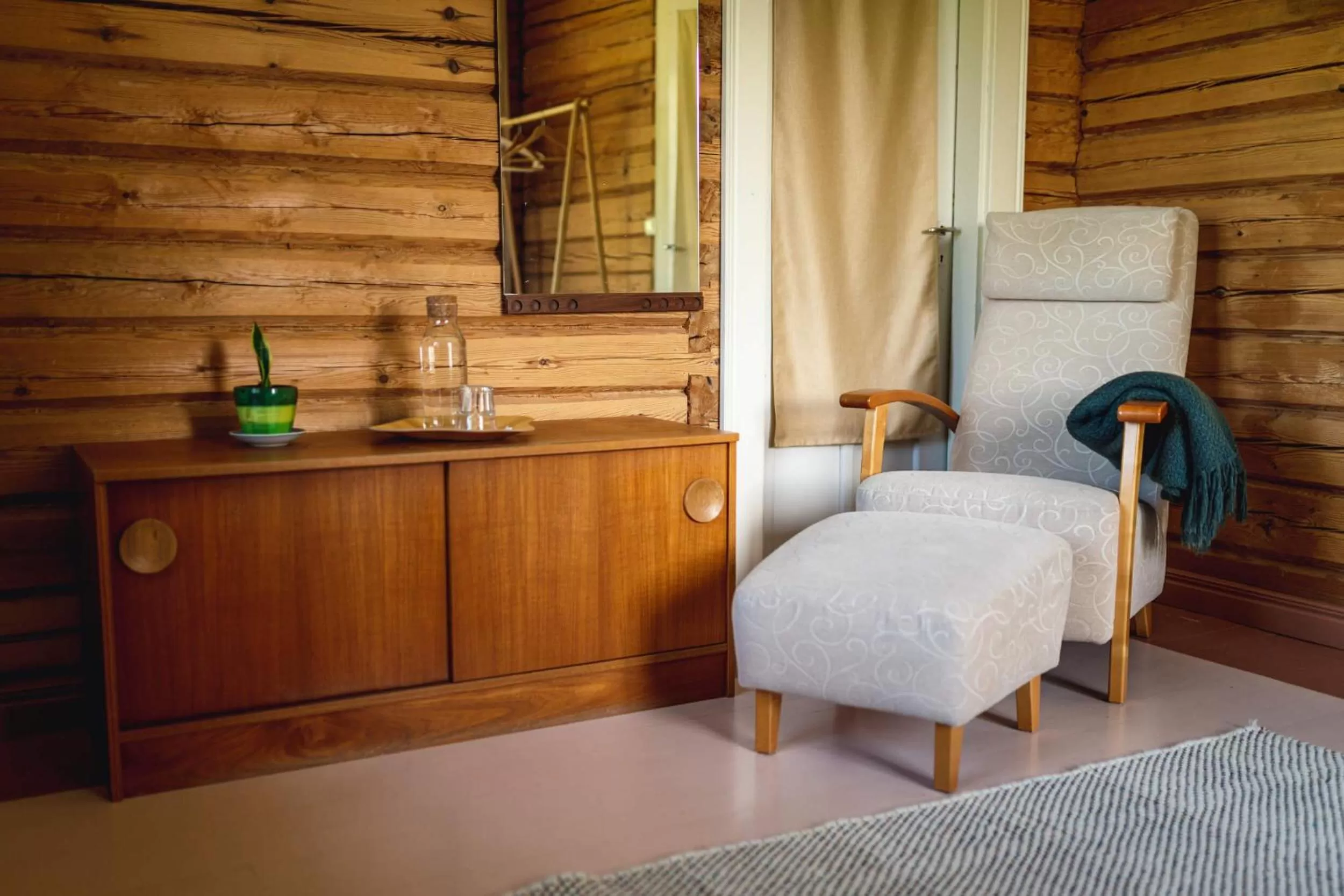 Decorative detail in Olo Center by Kolovesi National Park