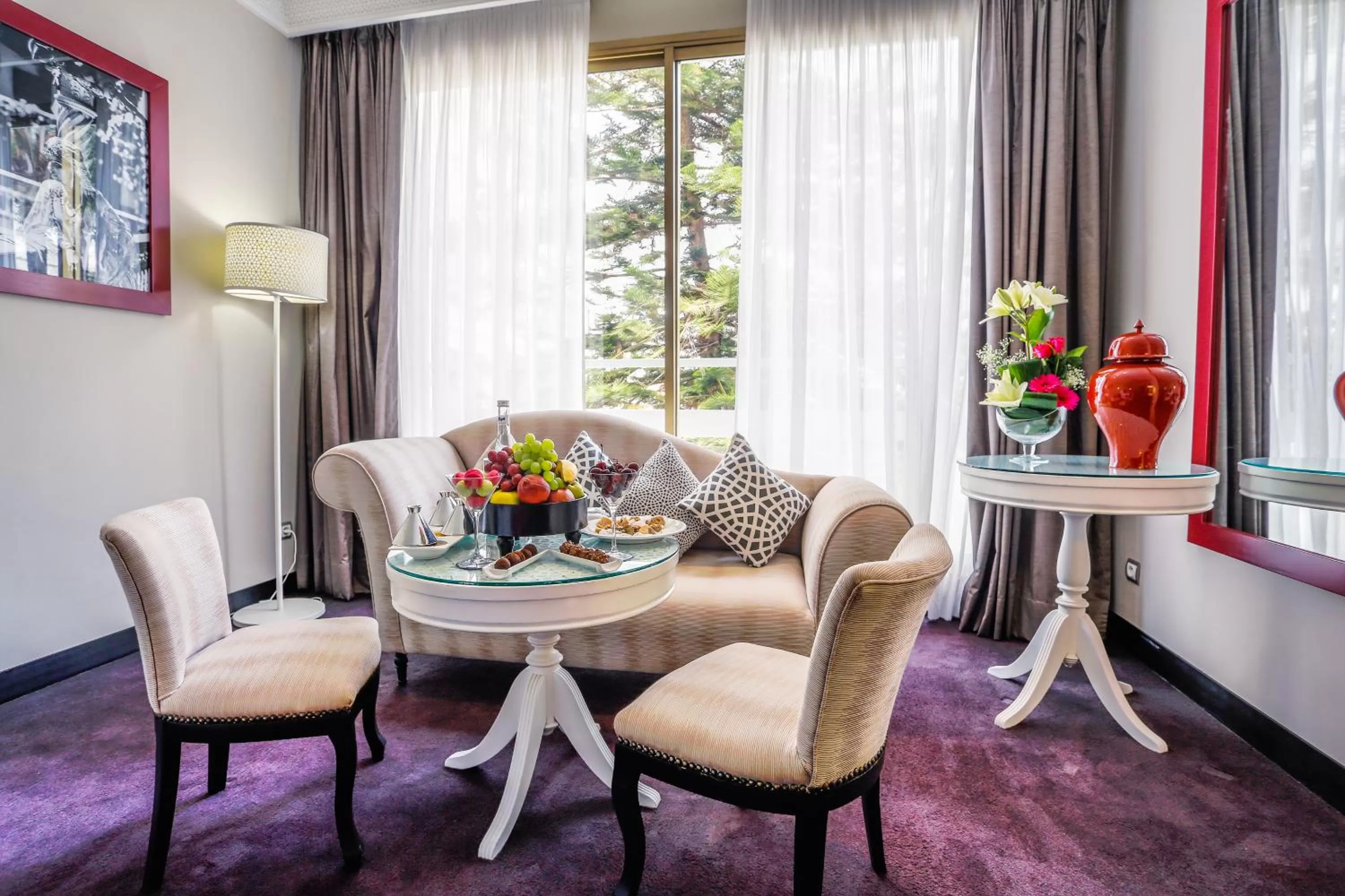 Living room in La Tour Hassan Palace