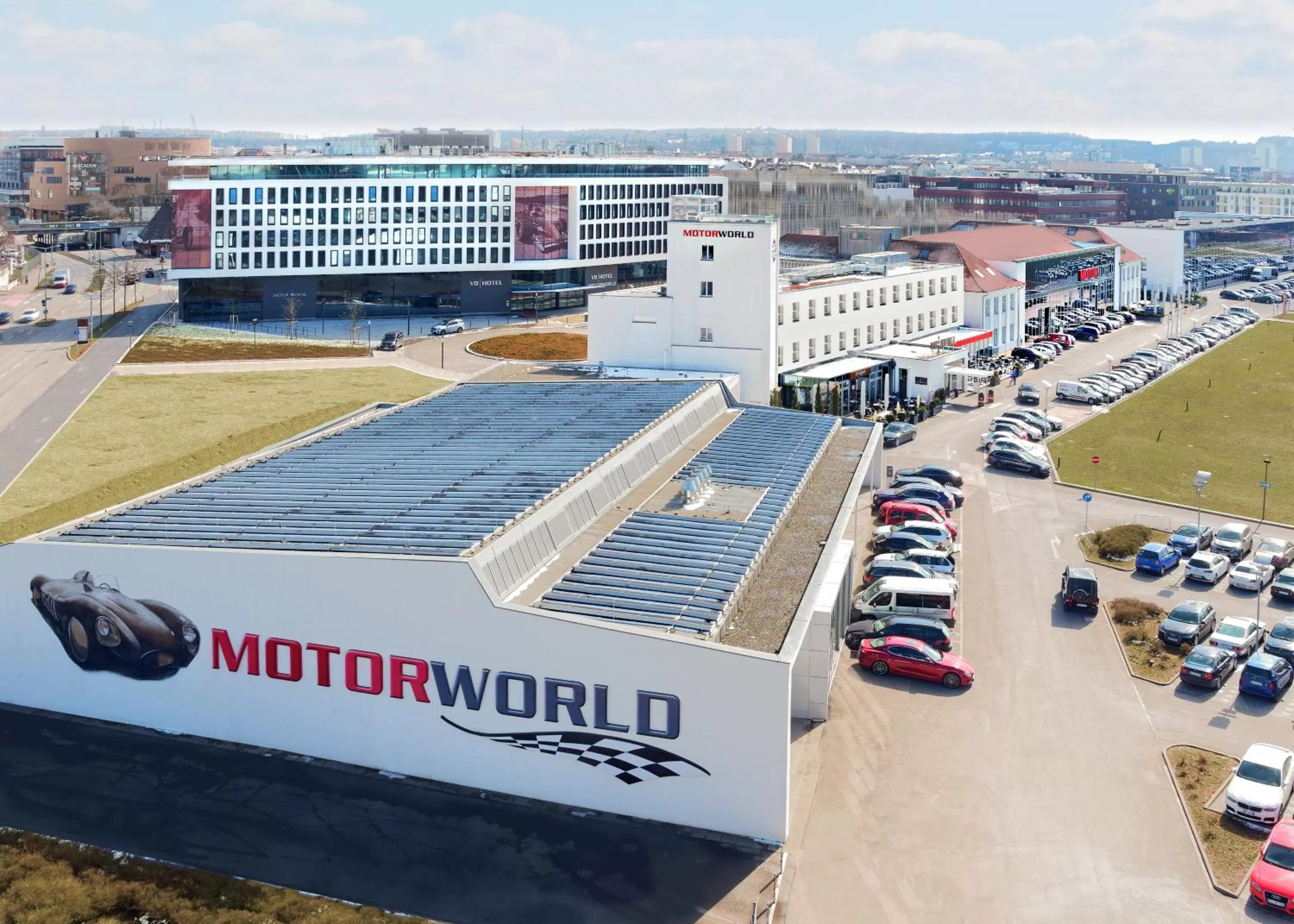 Facade/entrance in V8 HOTEL Motorworld Region Stuttgart