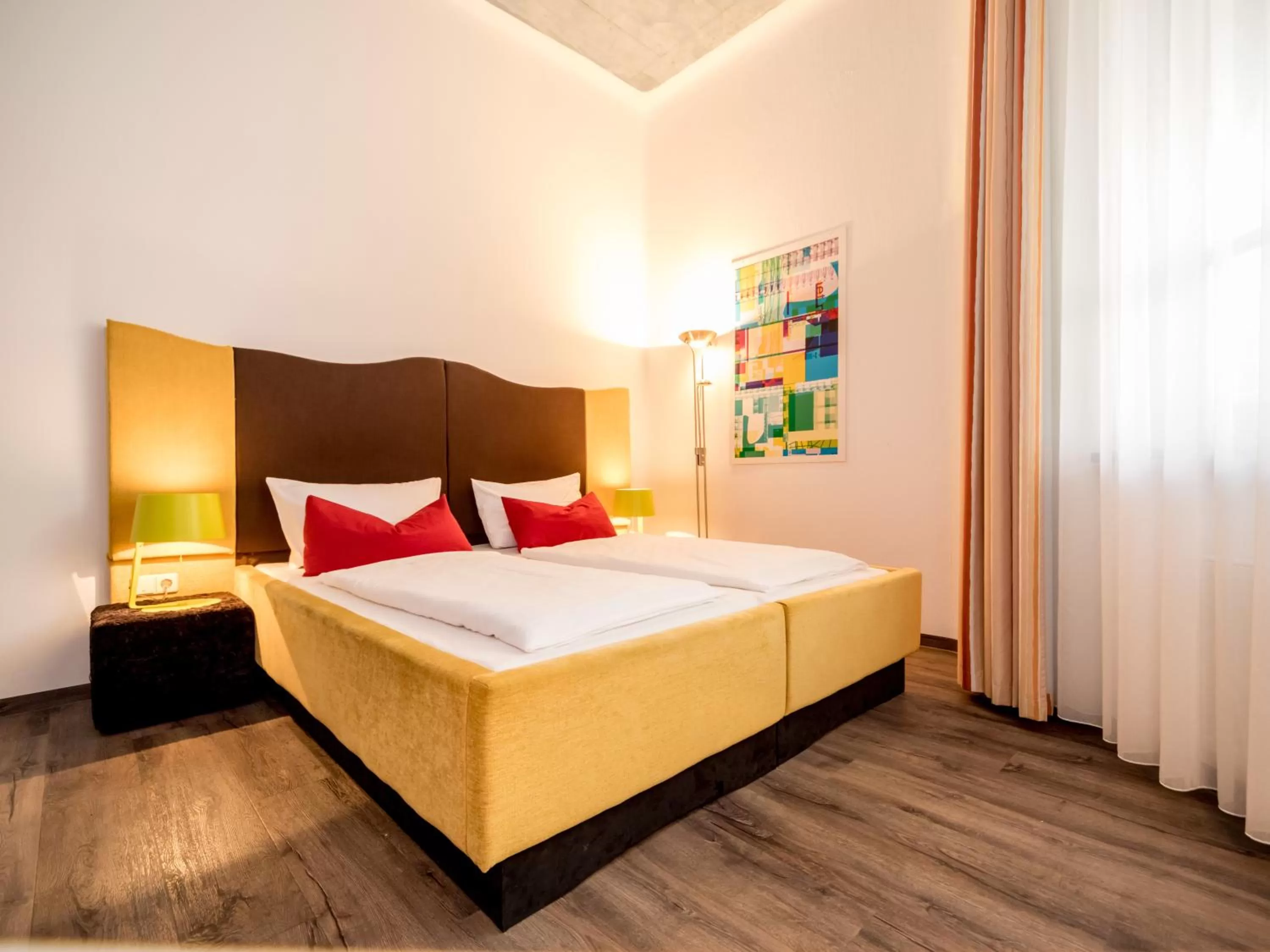 Bed in artHOTEL Magdeburg