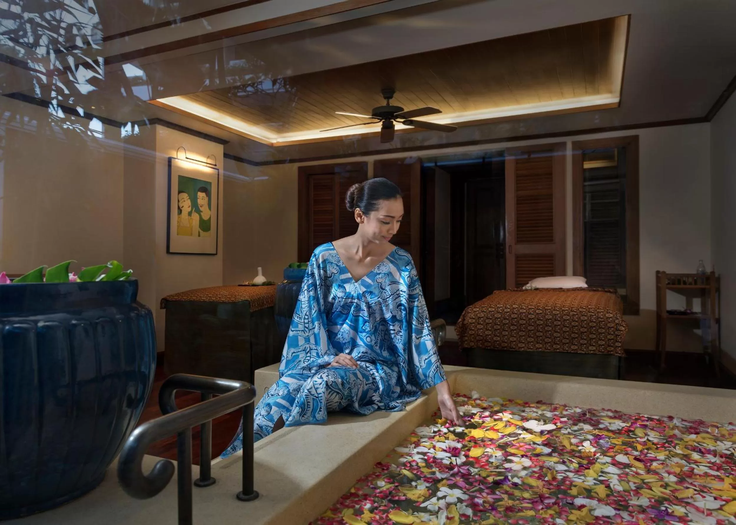 Spa and wellness centre/facilities, Bed in Anantara Riverside Bangkok Resort