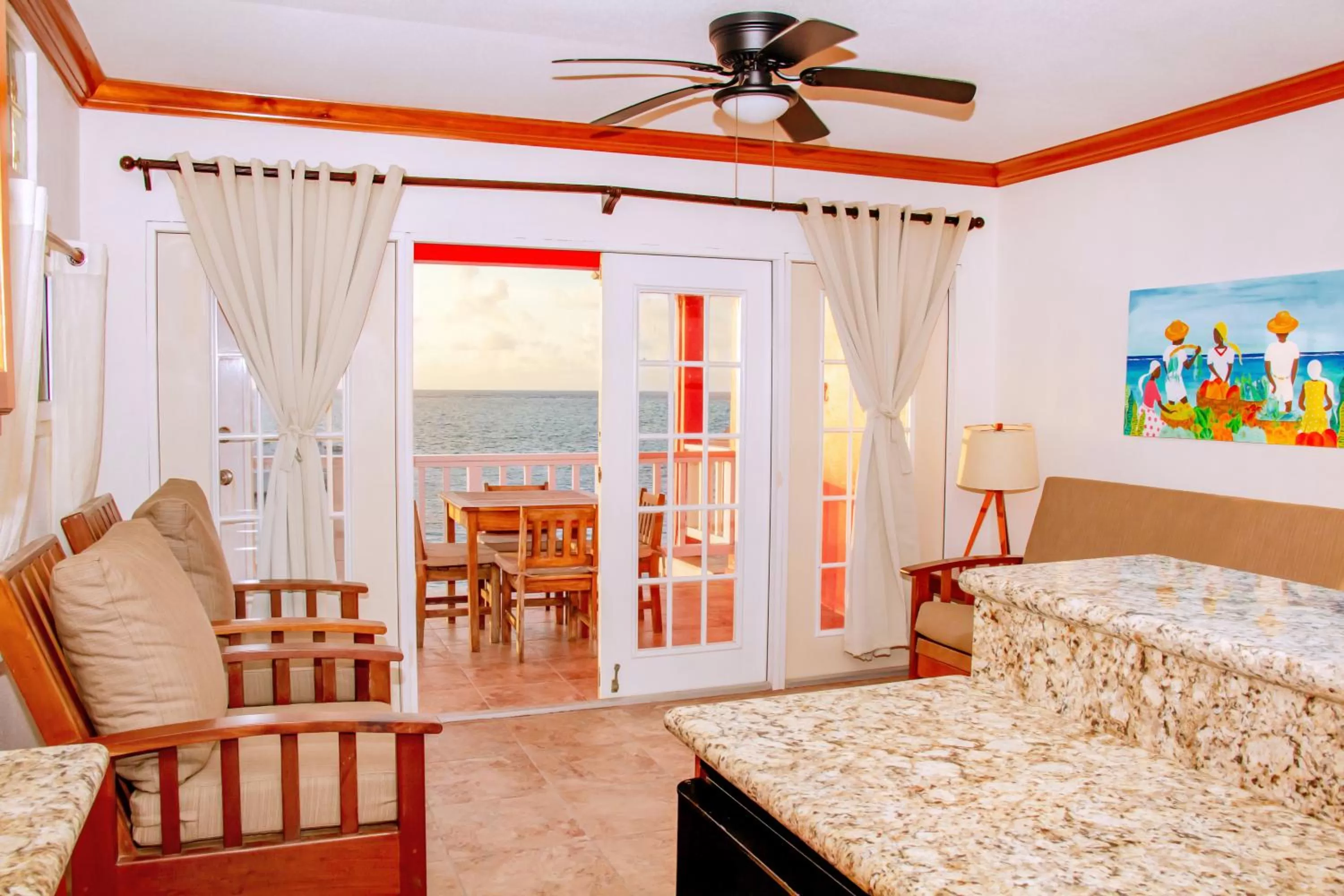 Living room in Mayan Princess Hotel