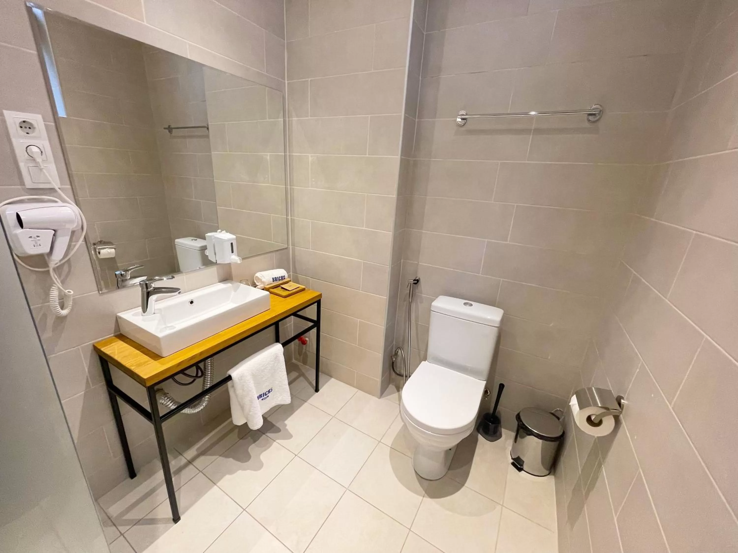 Shower in Bricks Hotel Tbilisi