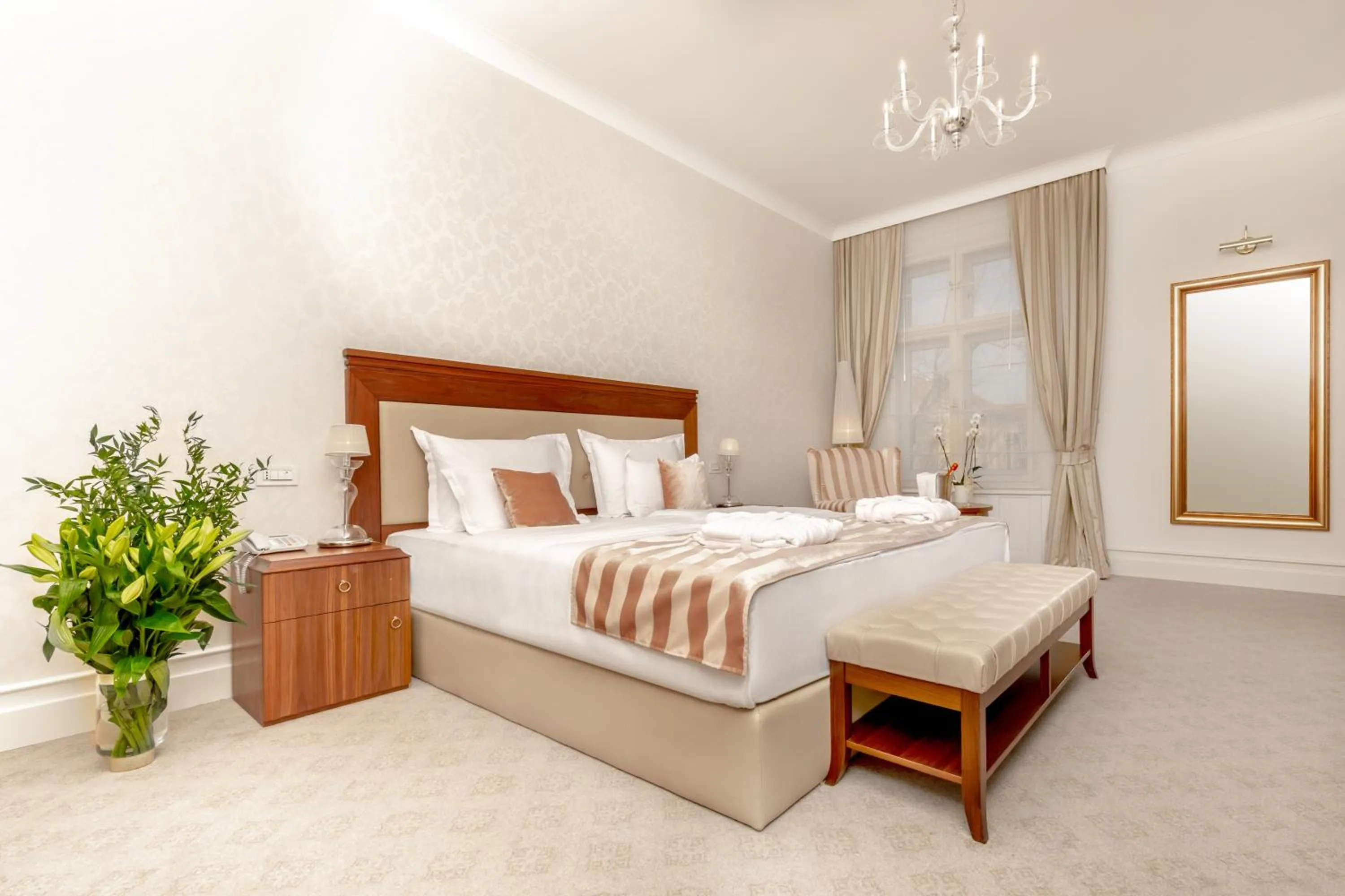 Bed in Hotel Le Premier