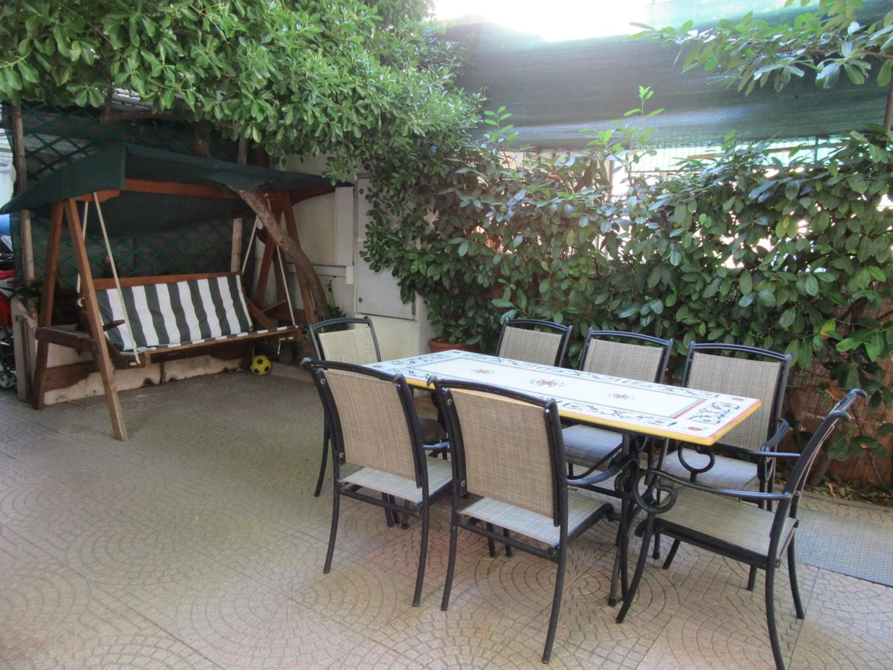Patio in Hotel Urania Nuova Gestione