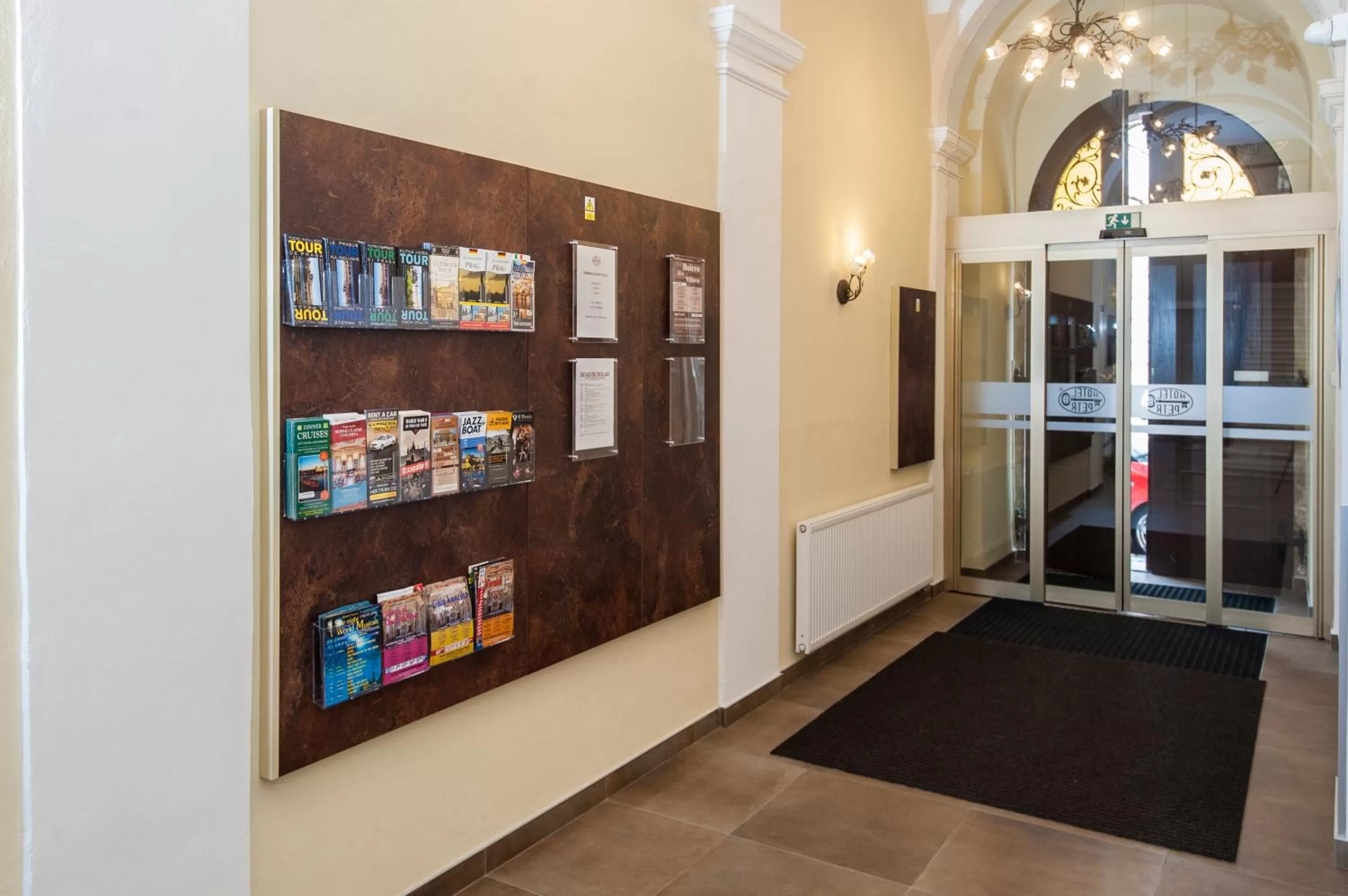 Lobby or reception in Hotel Petr