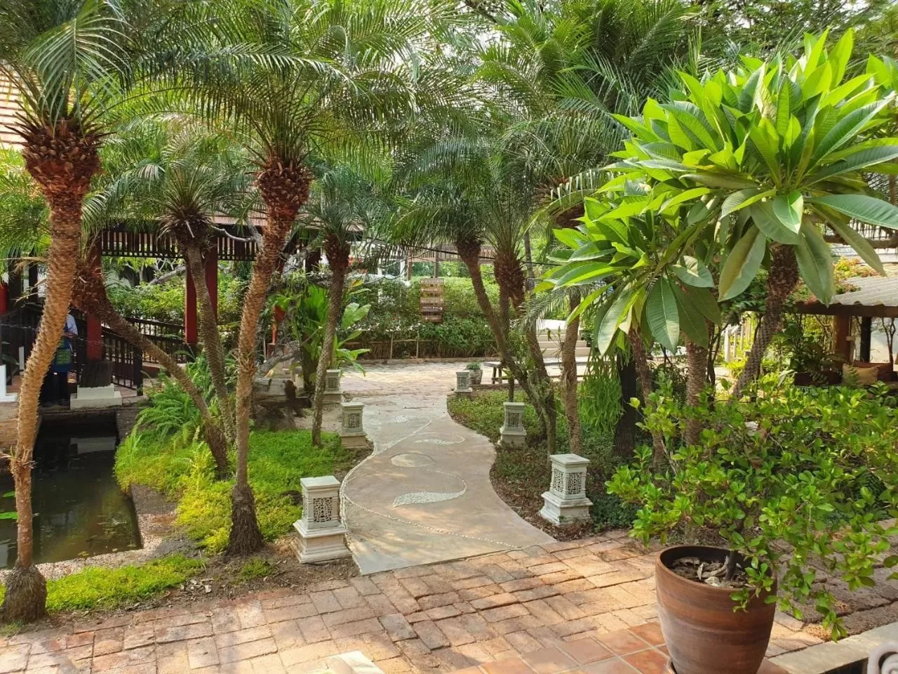 Patio in Tharaburi Resort