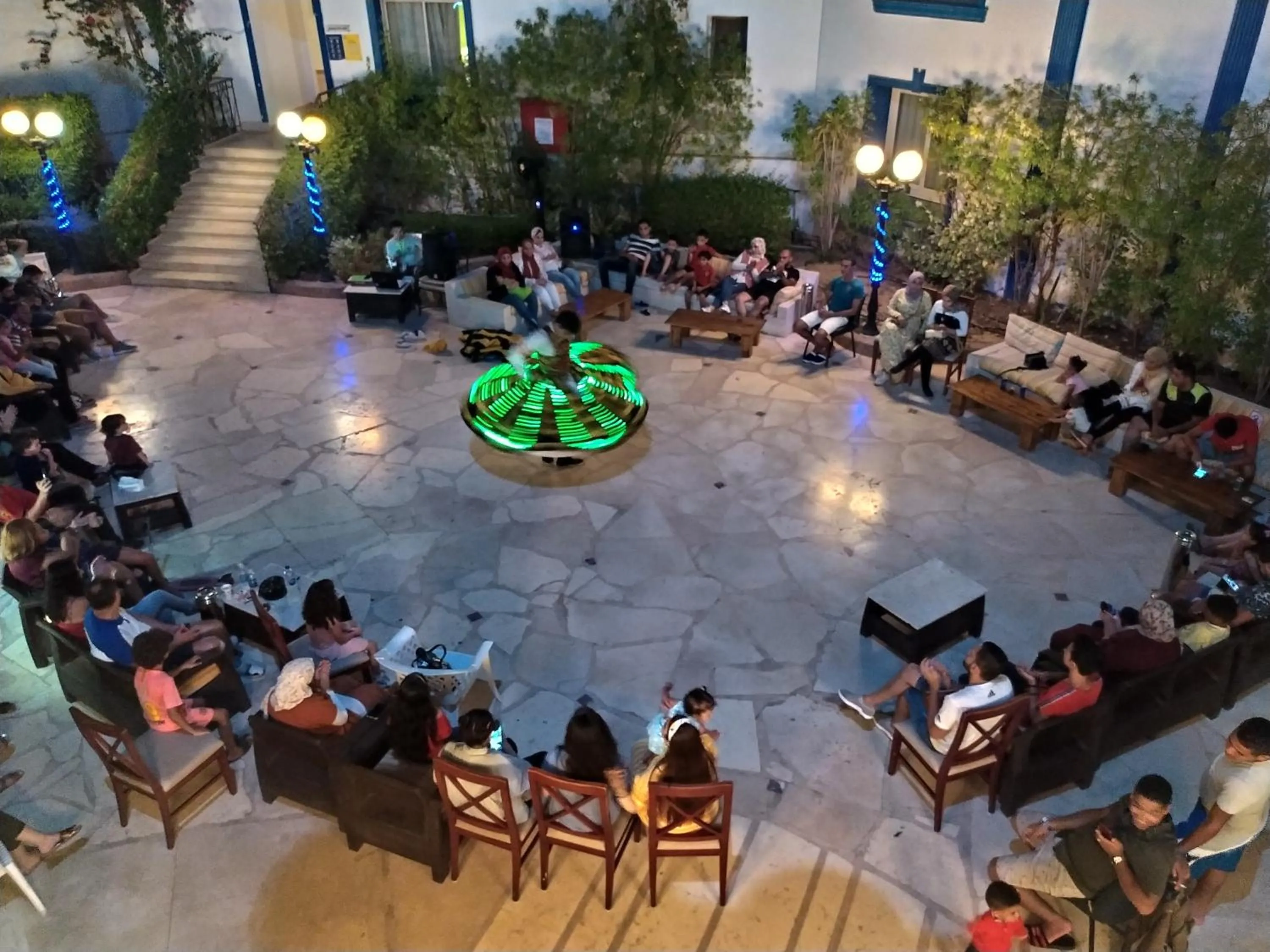 Evening entertainment in Naama Blue Hotel