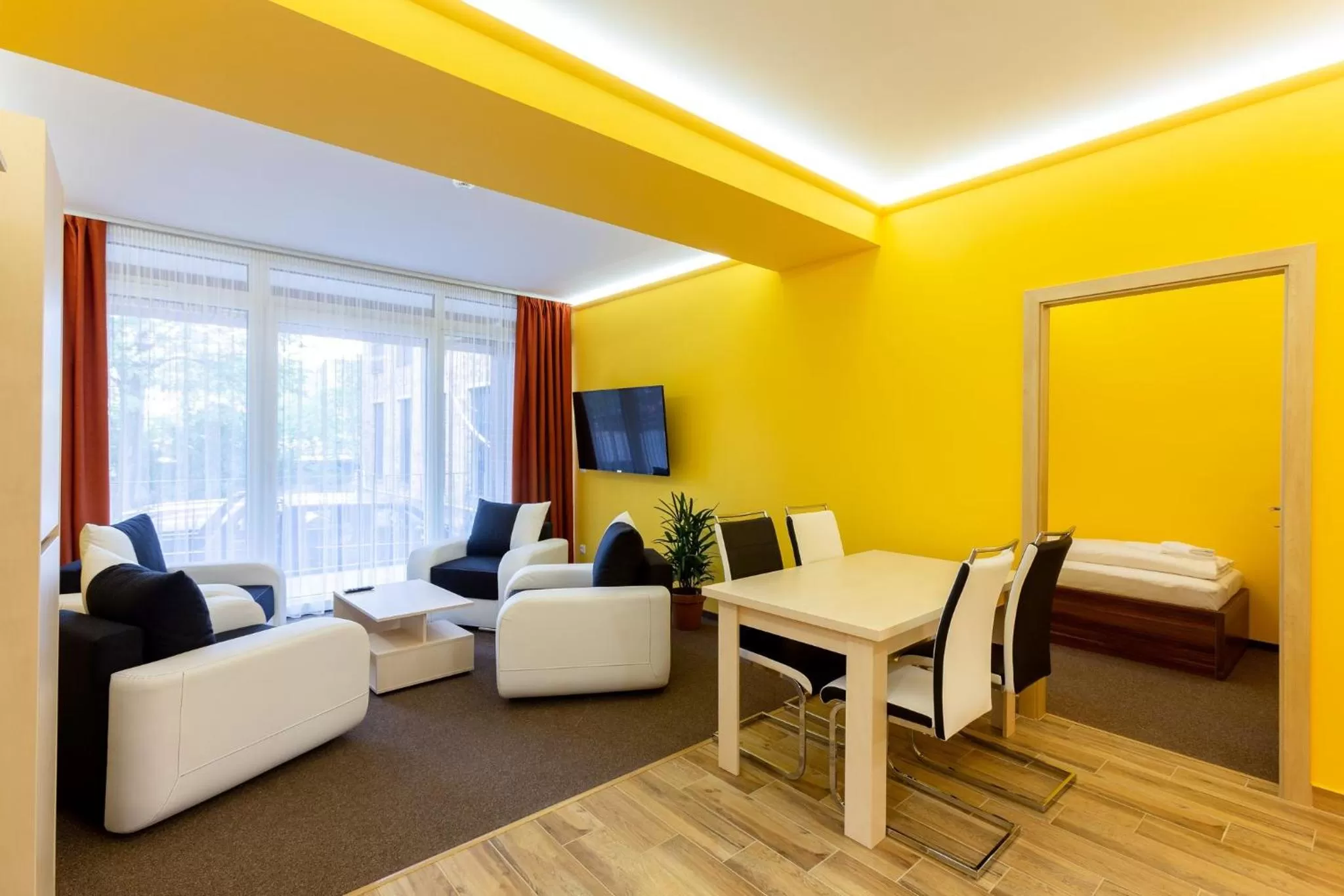 Living room, Bed in Hostel Mayer Superior Veszprém