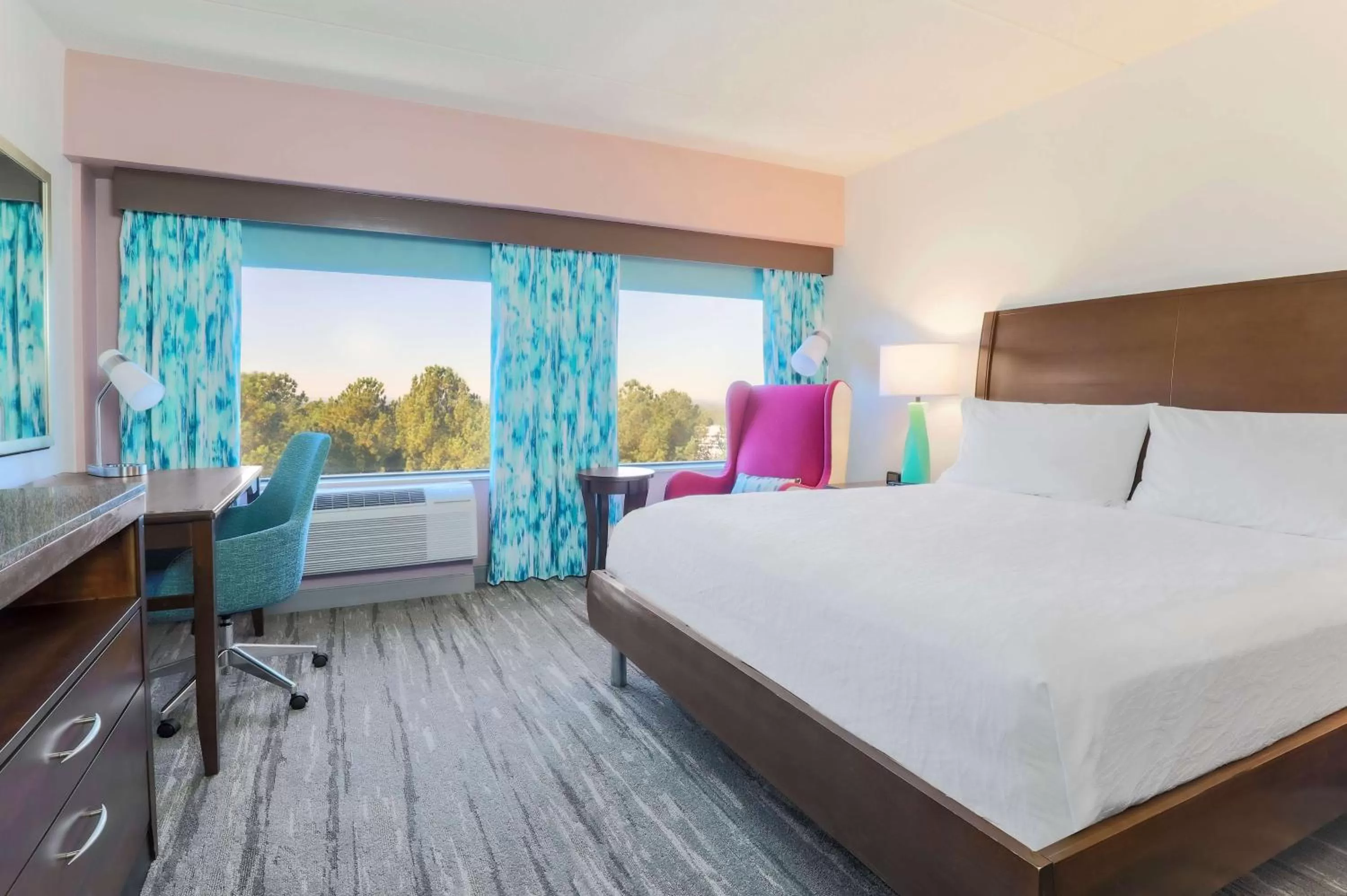 Living room, Bed in Hilton Garden Inn Raleigh-Durham/Research Triangle Park