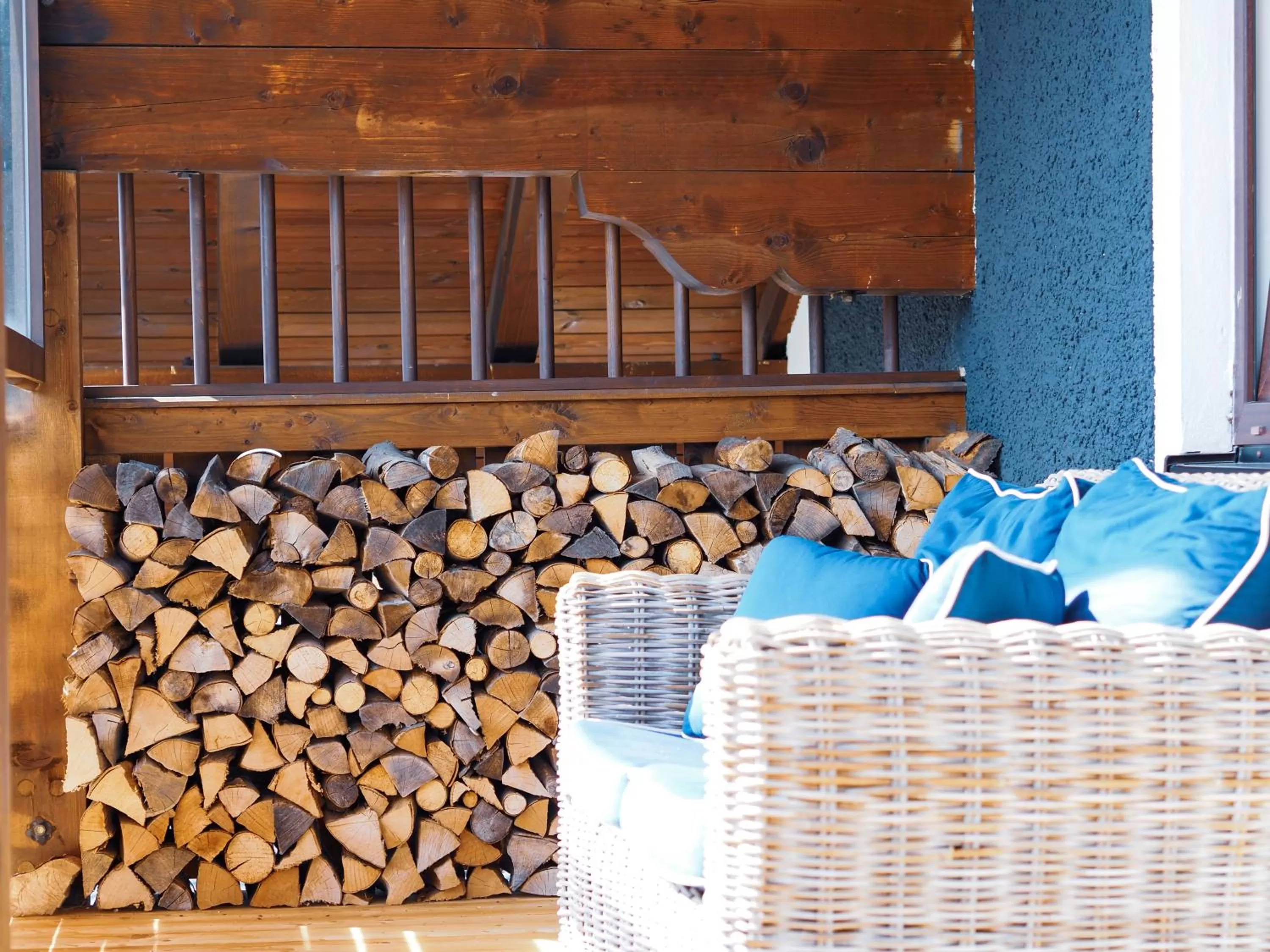 Balcony/Terrace in Sauna & Whirlpool - ALPENLIEBE APARTments