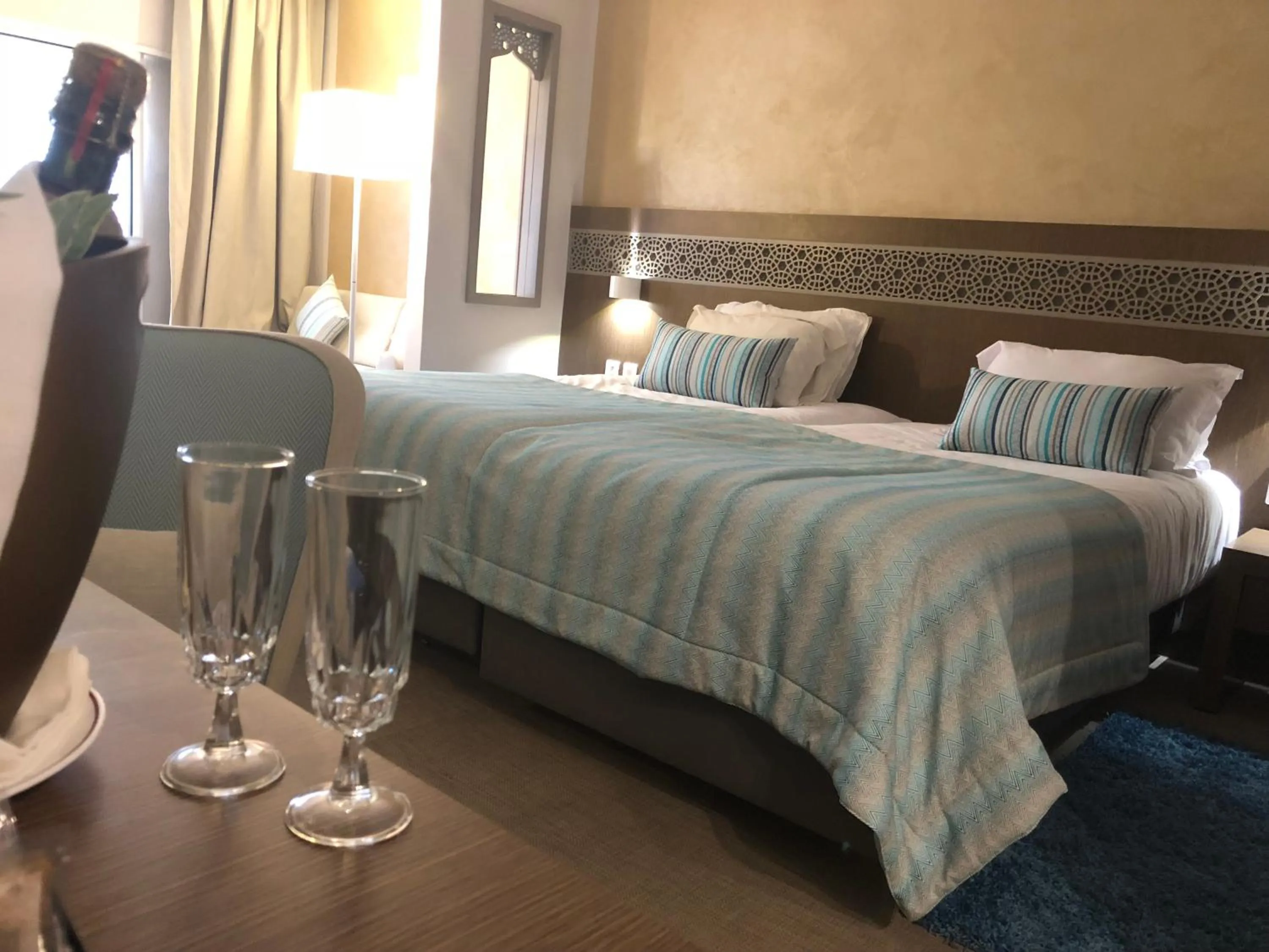 Bed in Hotel La Residence Hammamet