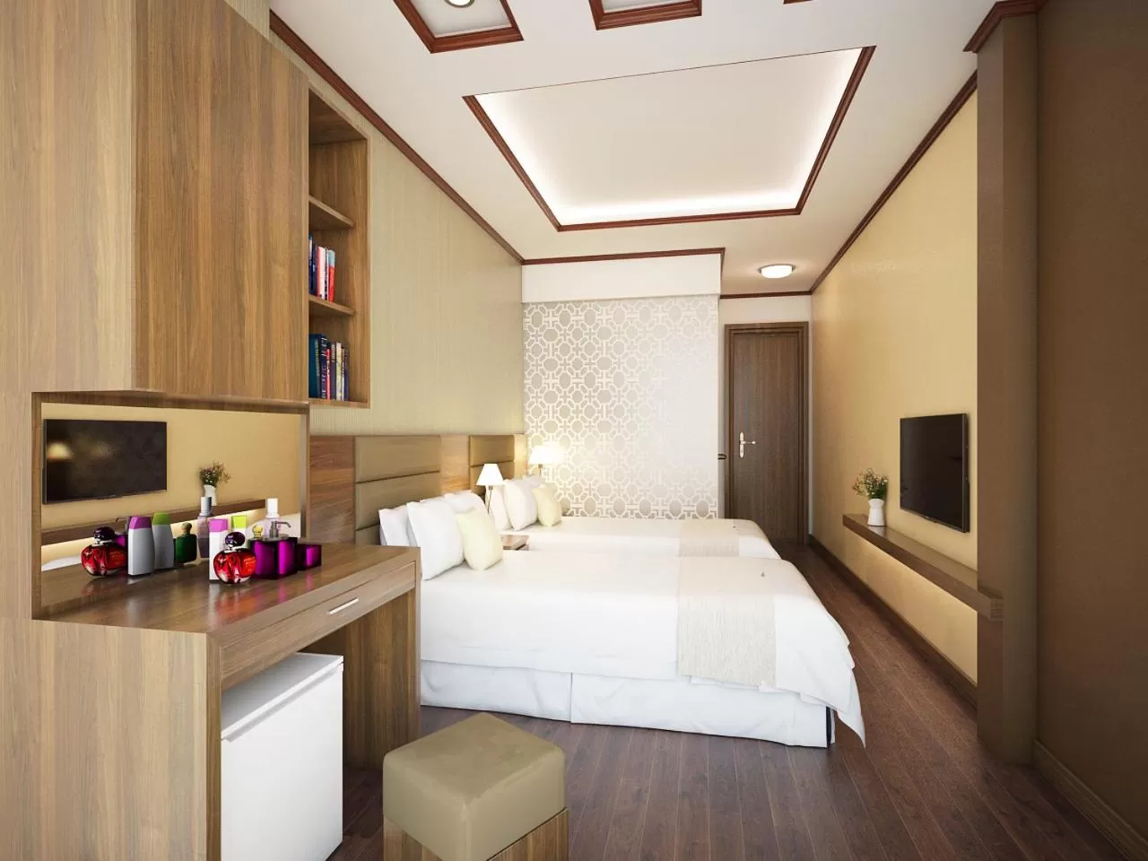 Bed in Hanoi Bel Ami Hotel