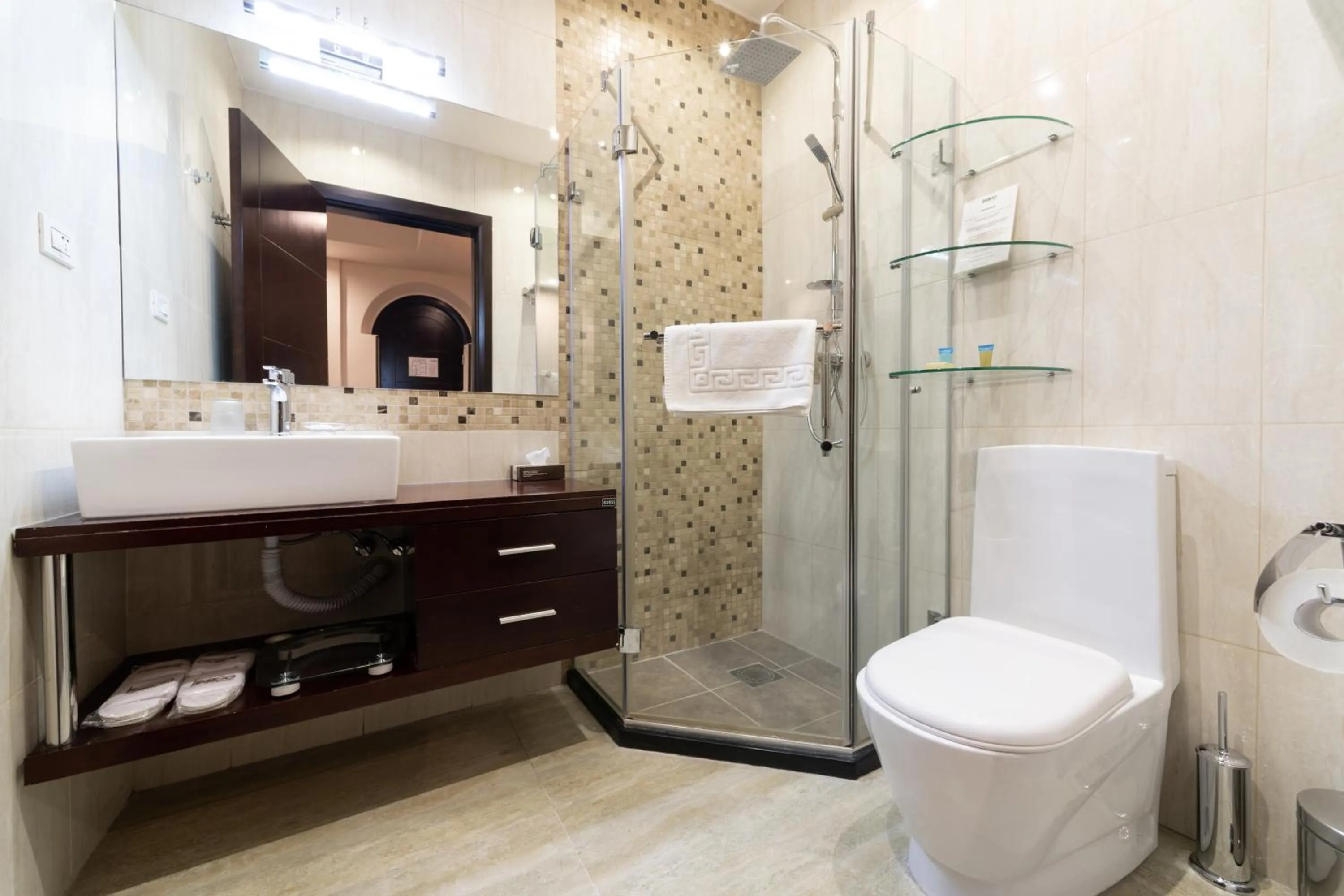 Toilet in Bass Boutique Hotel