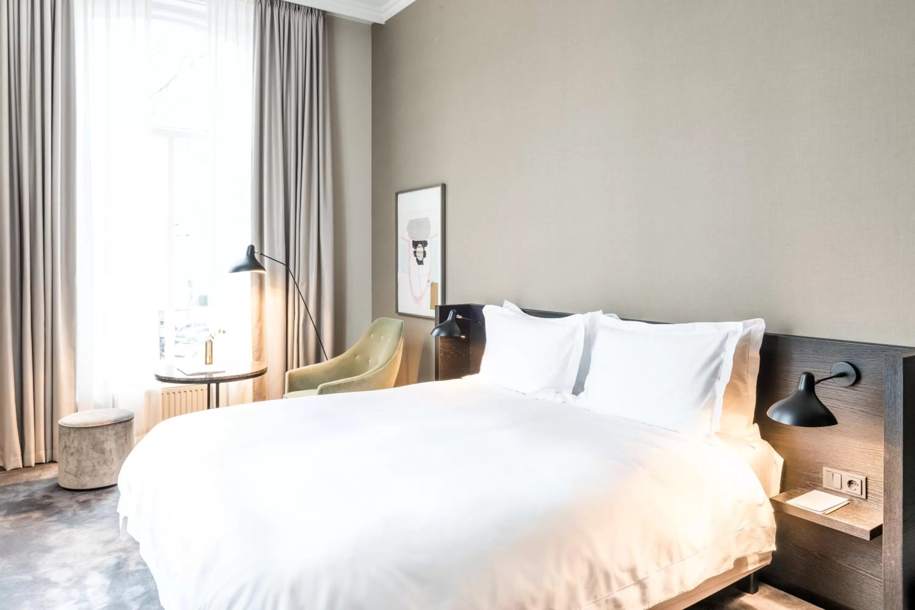 Bedroom, Bed in Pillows Grand Boutique Hotel Ter Borch Zwolle