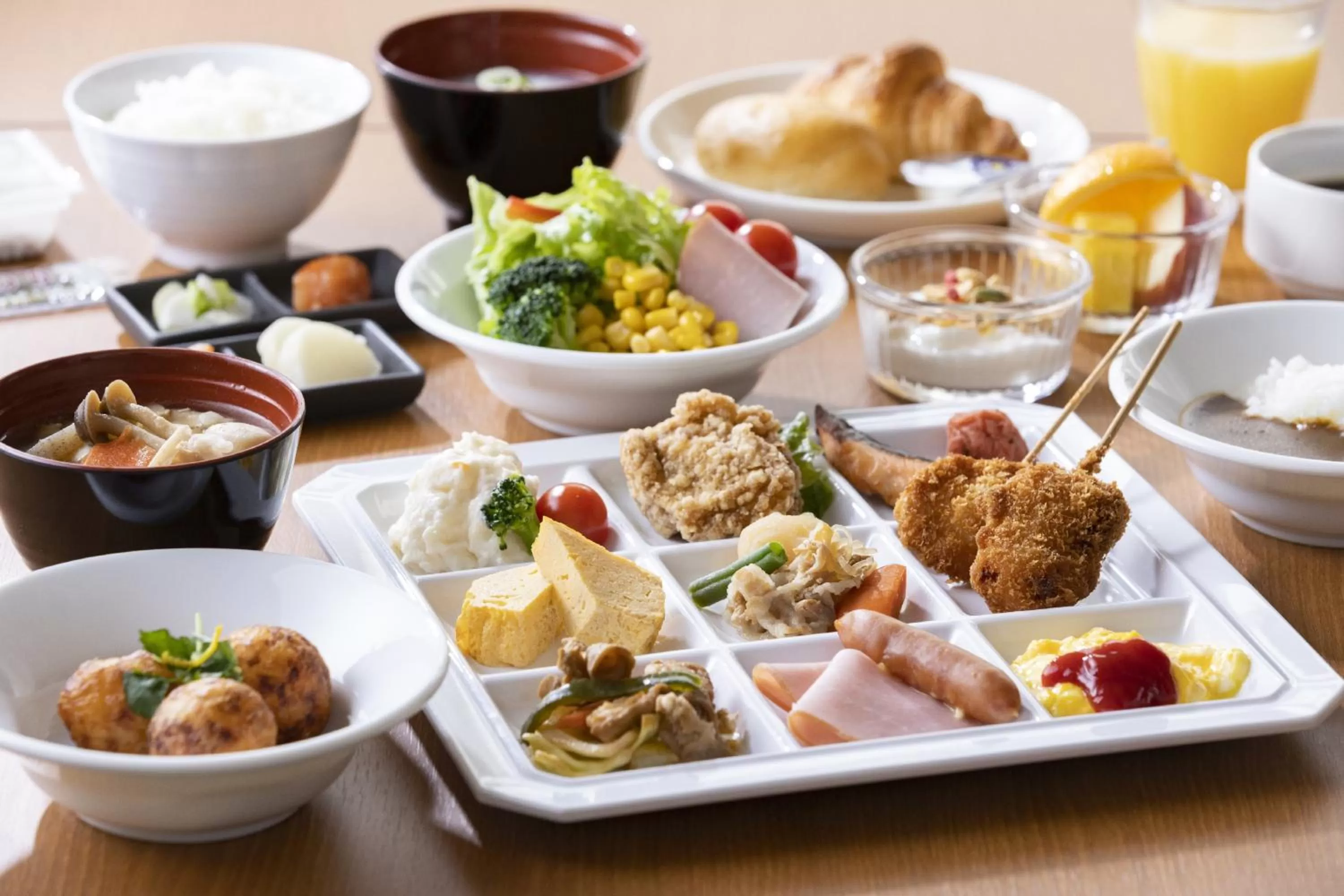 Buffet breakfast in KOKO HOTEL Osaka Shinsekai - formerly Hotel Wing Premium Osaka Shinsekai