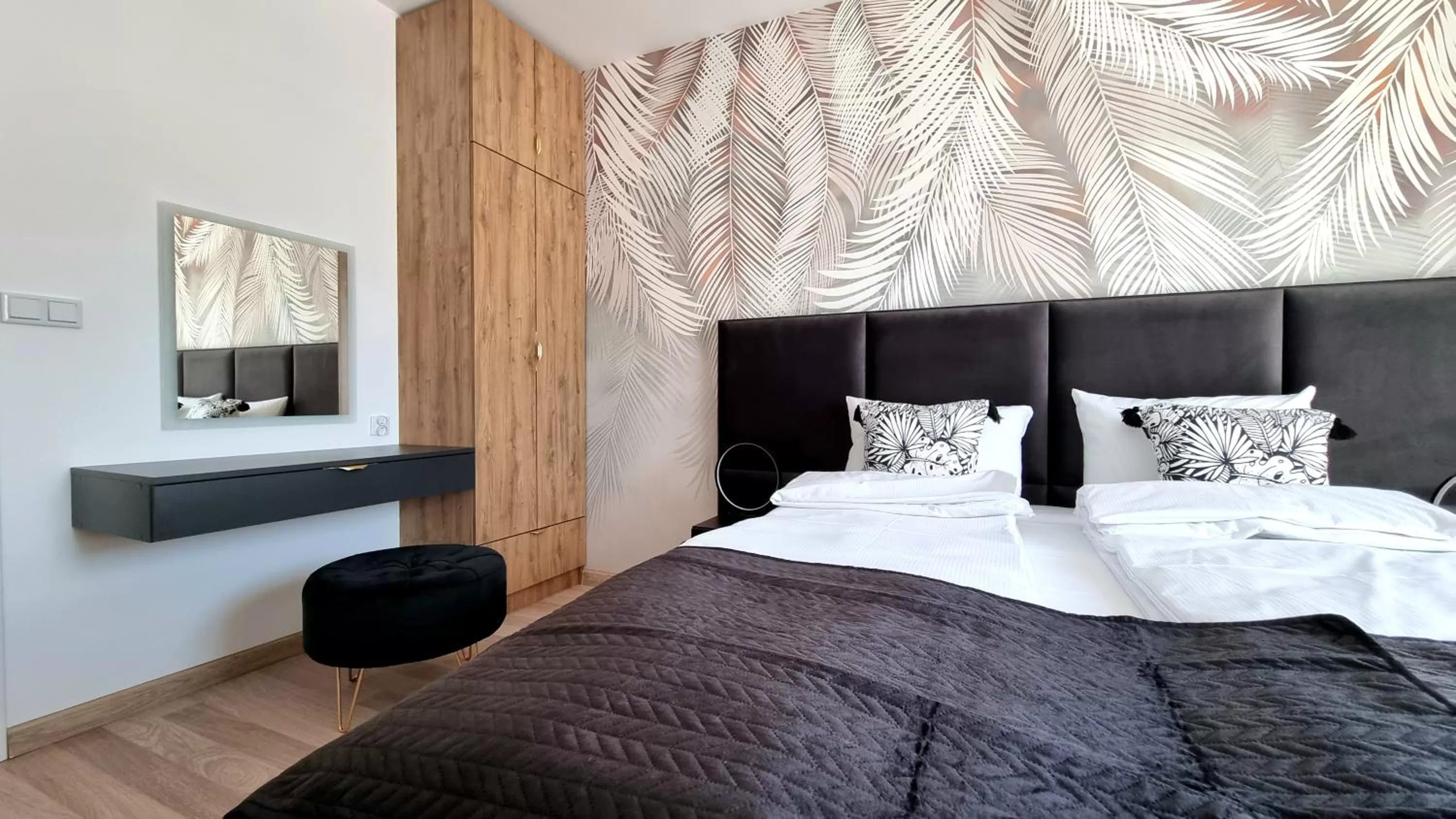 Bed in NOOK NOOK Apartments Bytkowska 103