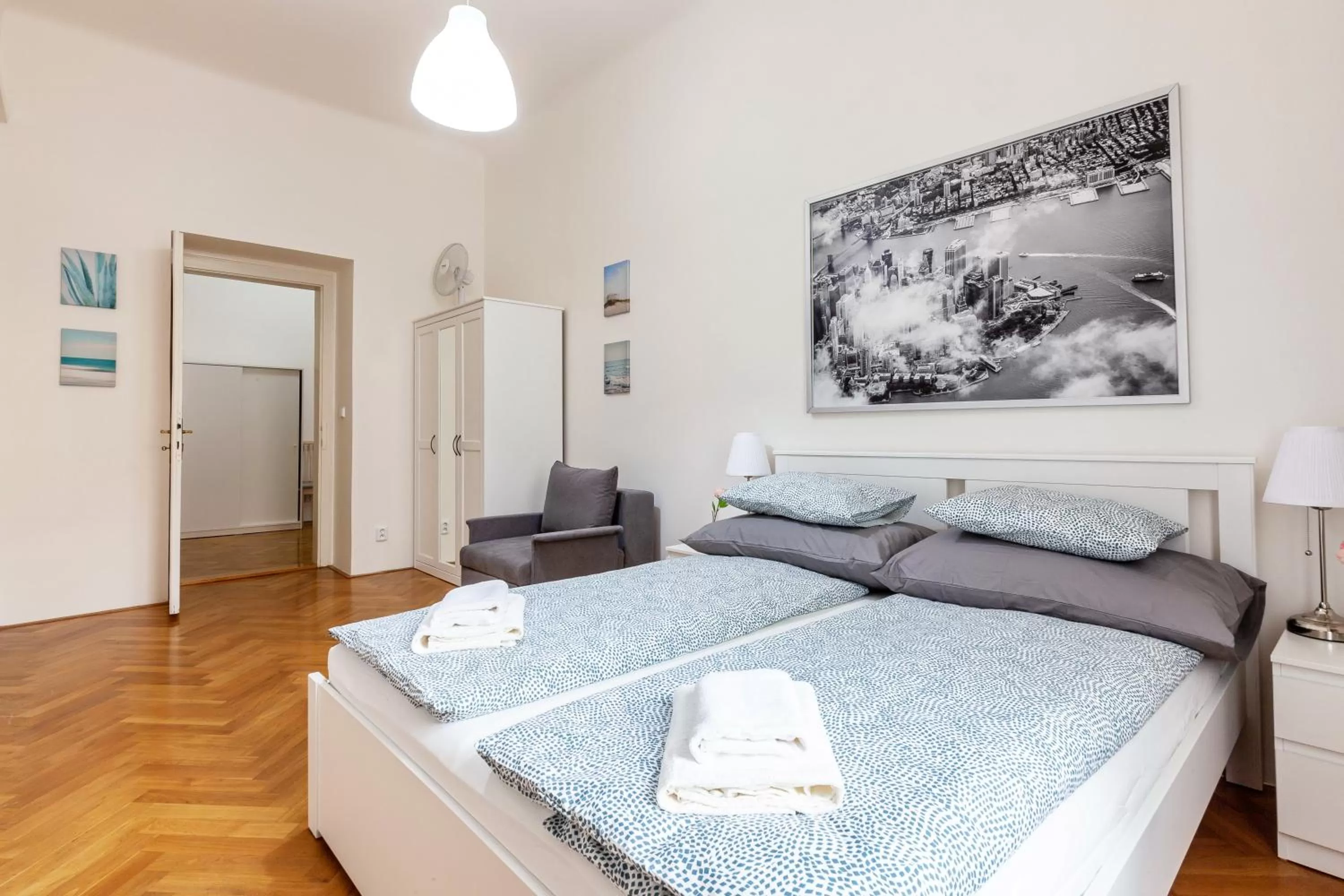 Bed in City Castle Aparthotel