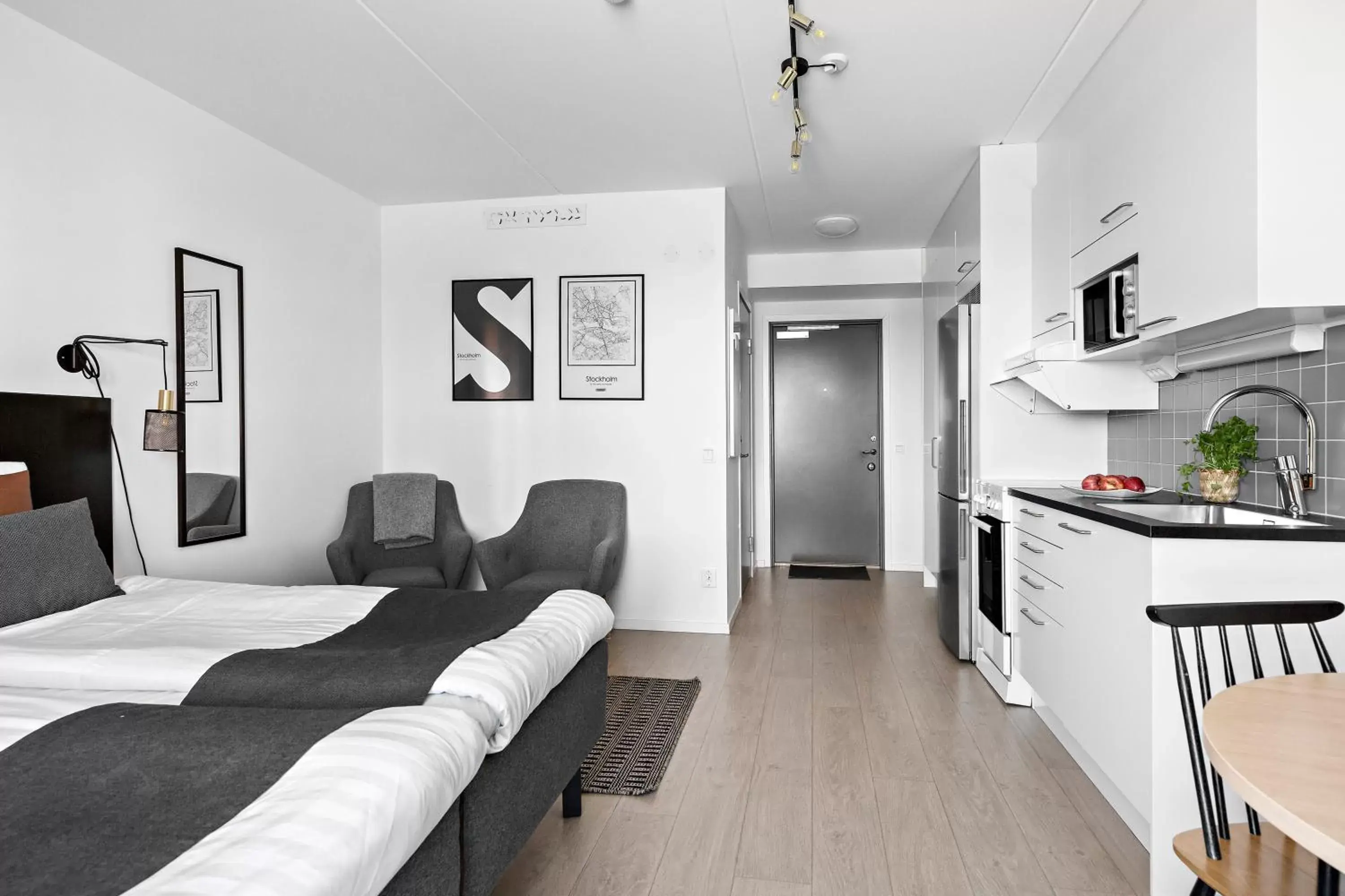 Photo of the whole room in Forenom Aparthotel Stockholm Flemingsberg Photo of the whole room in Forenom Aparthotel Stockholm Flemingsberg