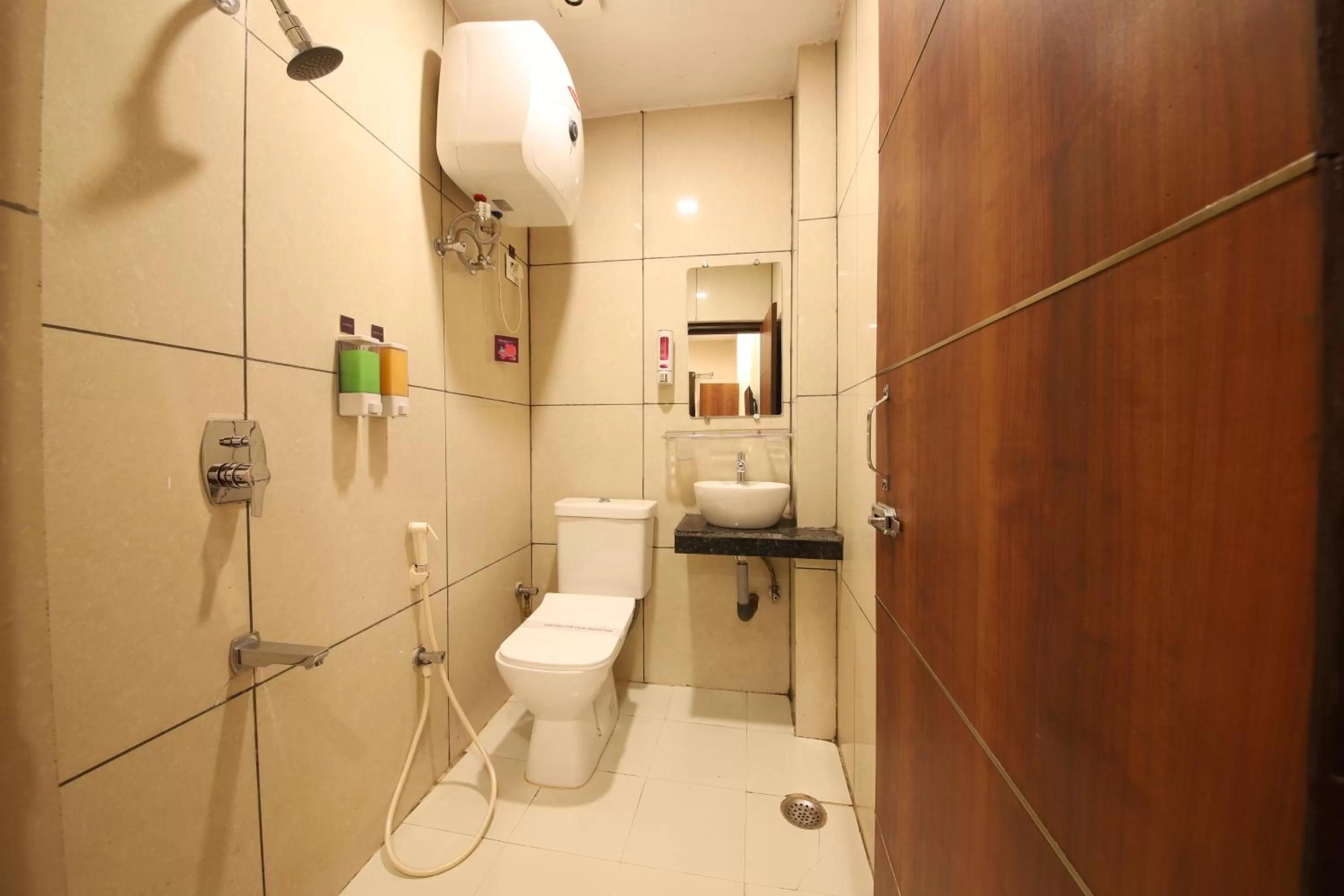Toilet in Perfectstayz Value Dwarkesh - Hotel Near Haridwar Railway station