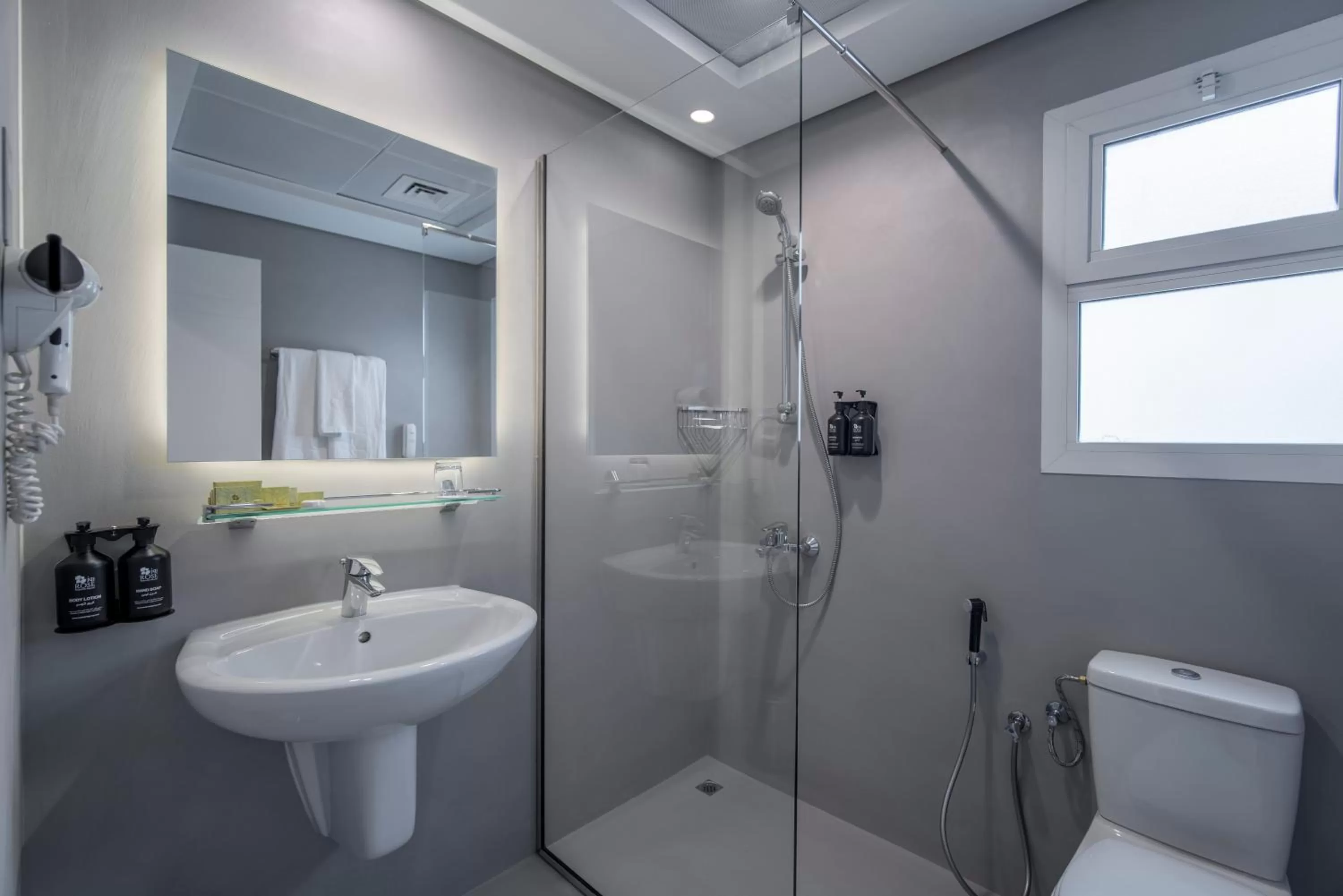 Bathroom in Rose Garden Hotel Apartments - Al Barsha, Near Metro Station