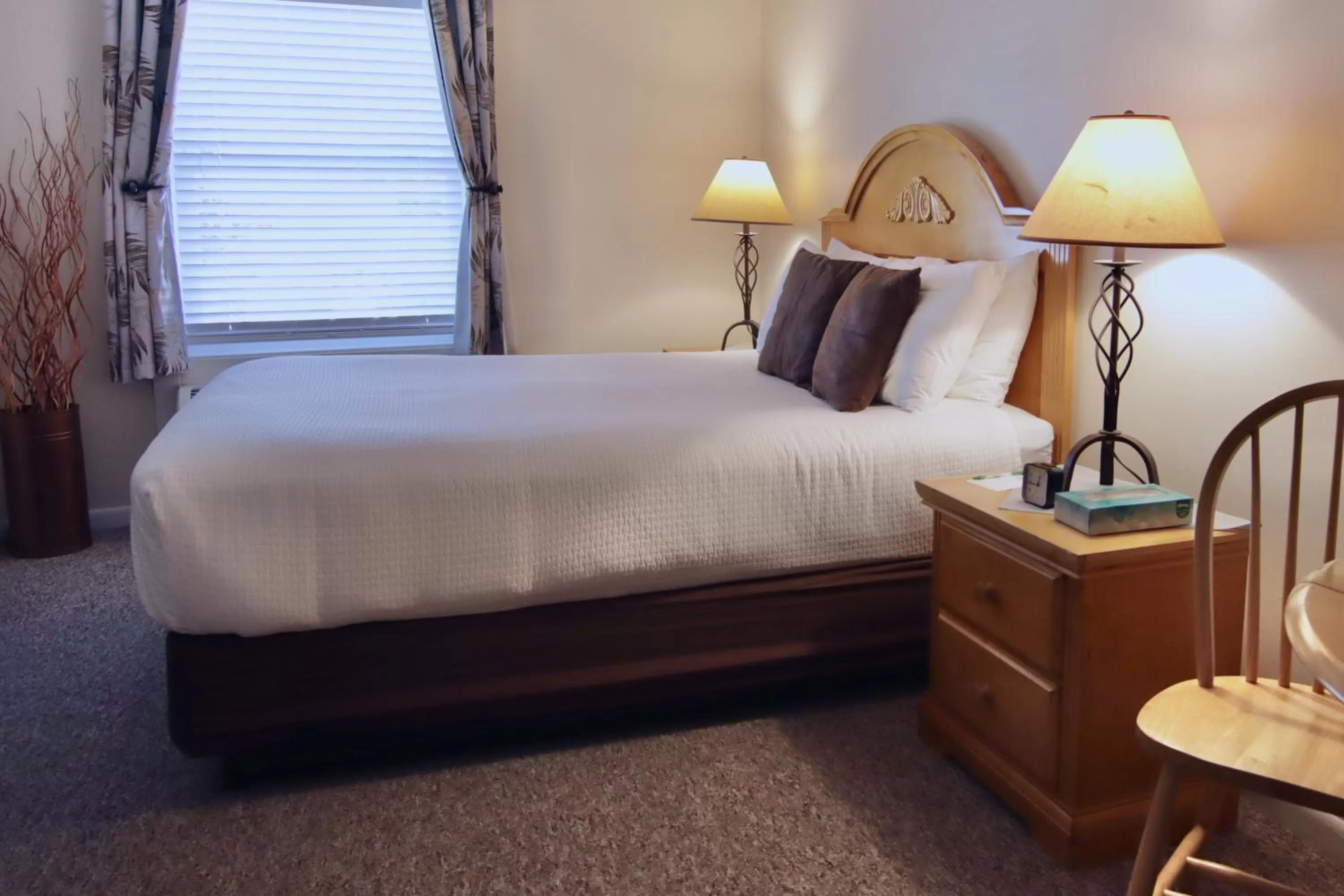 Bed in Hotel Frankfort & Restaurant