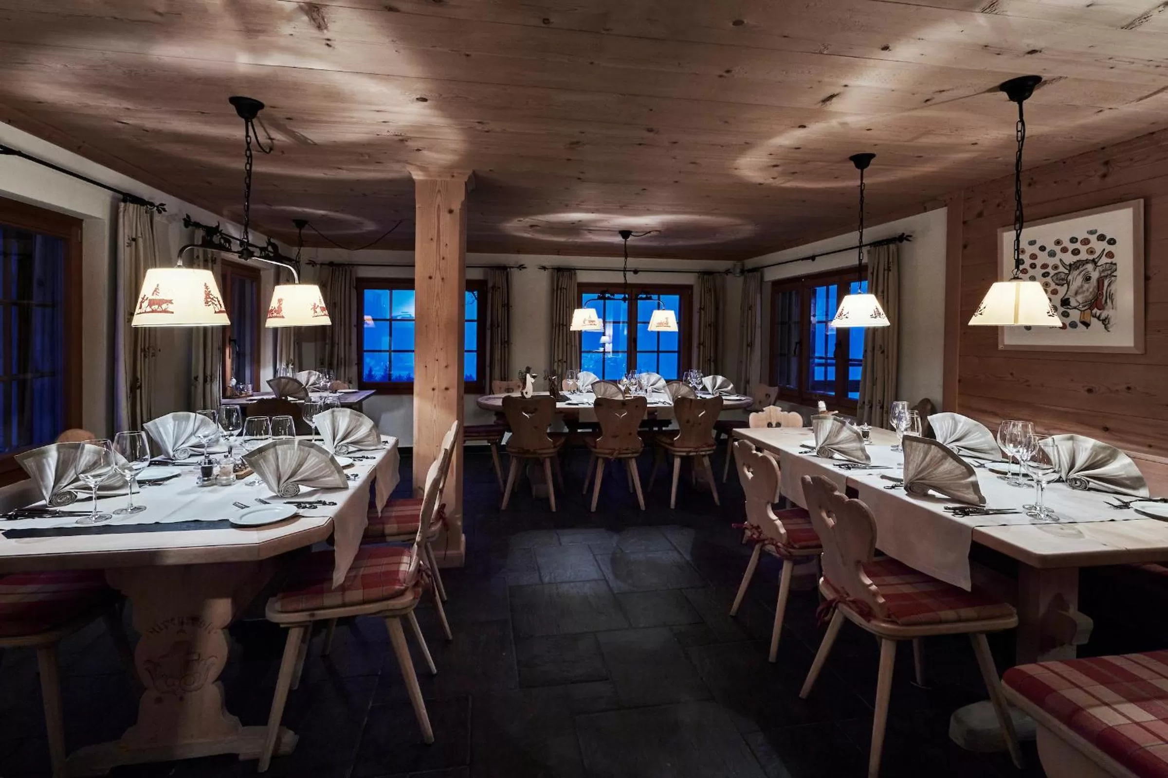 Food and drinks in Berghaus Alpenrösli