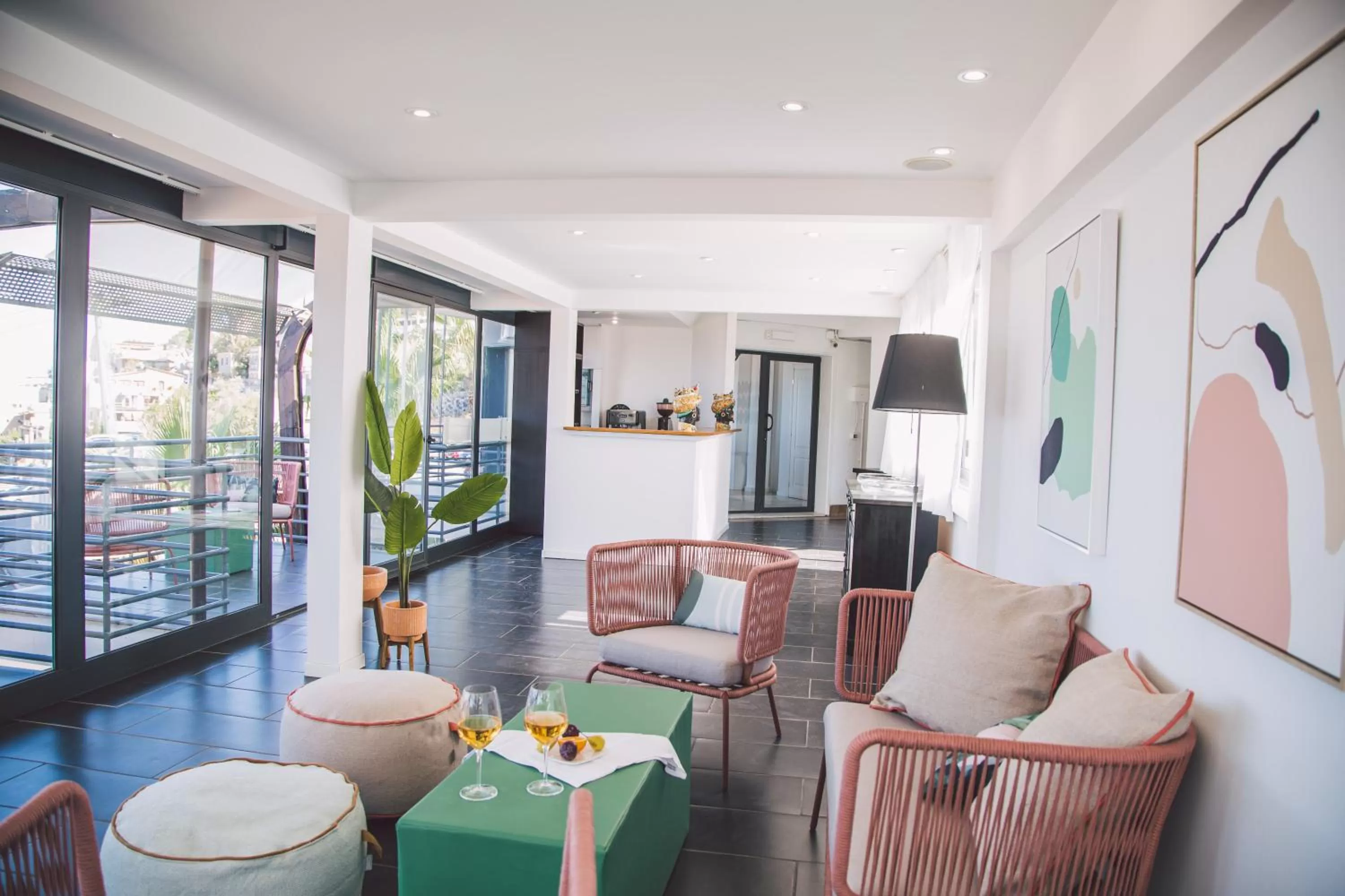 Lobby or reception in Taormina Palace Hotel