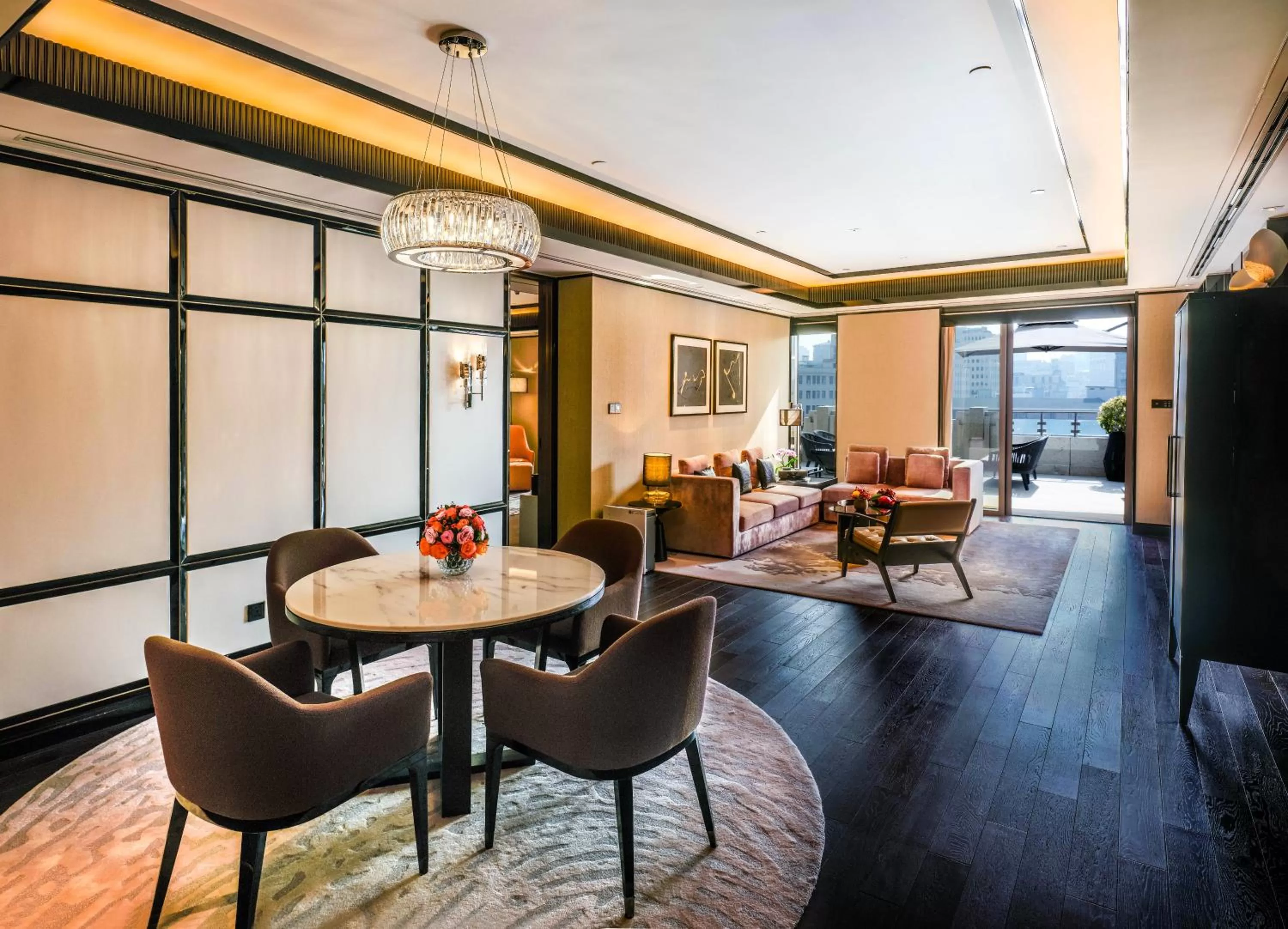 Living room in Bellagio by MGM Shanghai - on the bund
