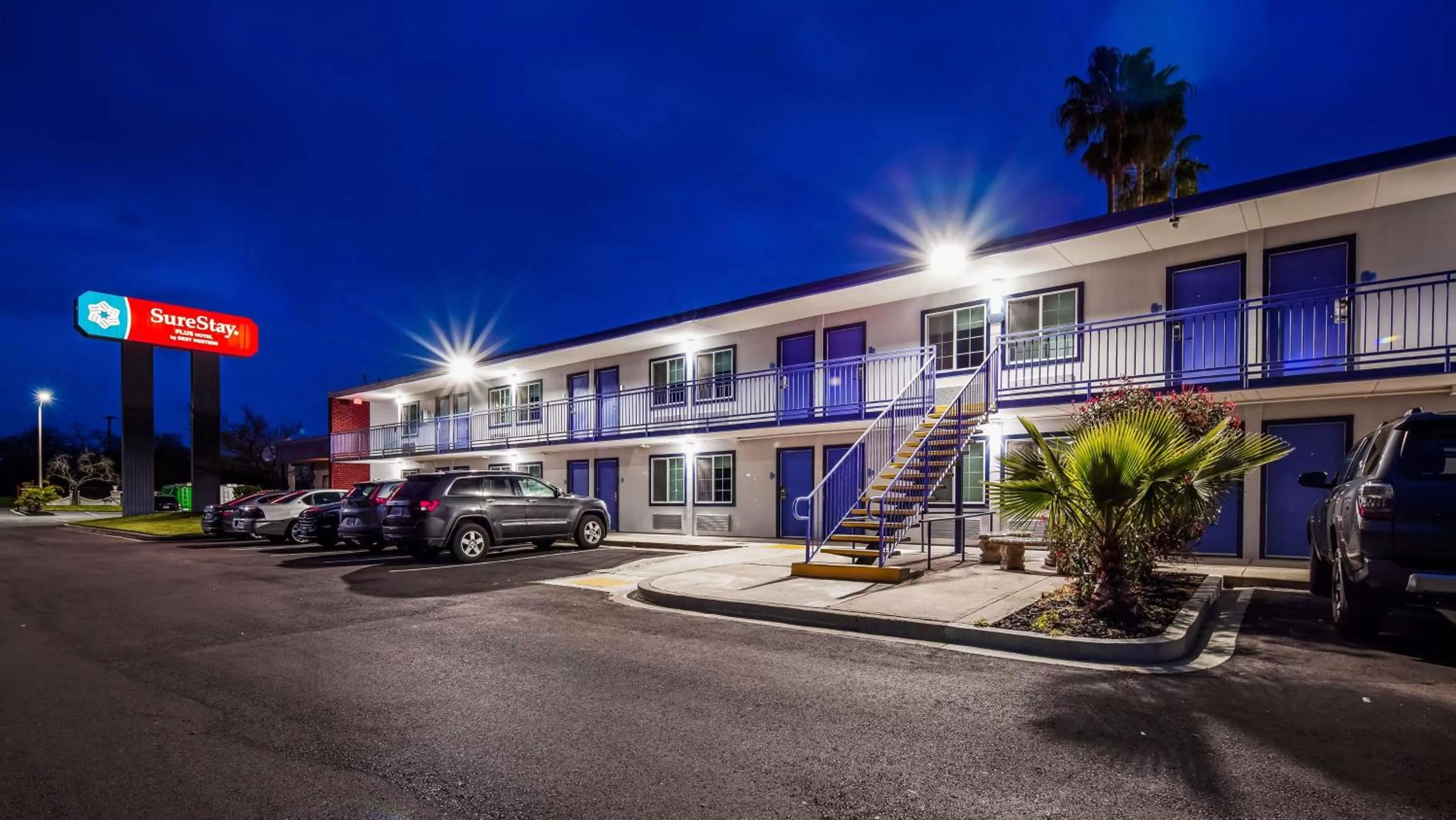 Property building in SureStay Plus Hotel by Best Western Sacramento Cal Expo