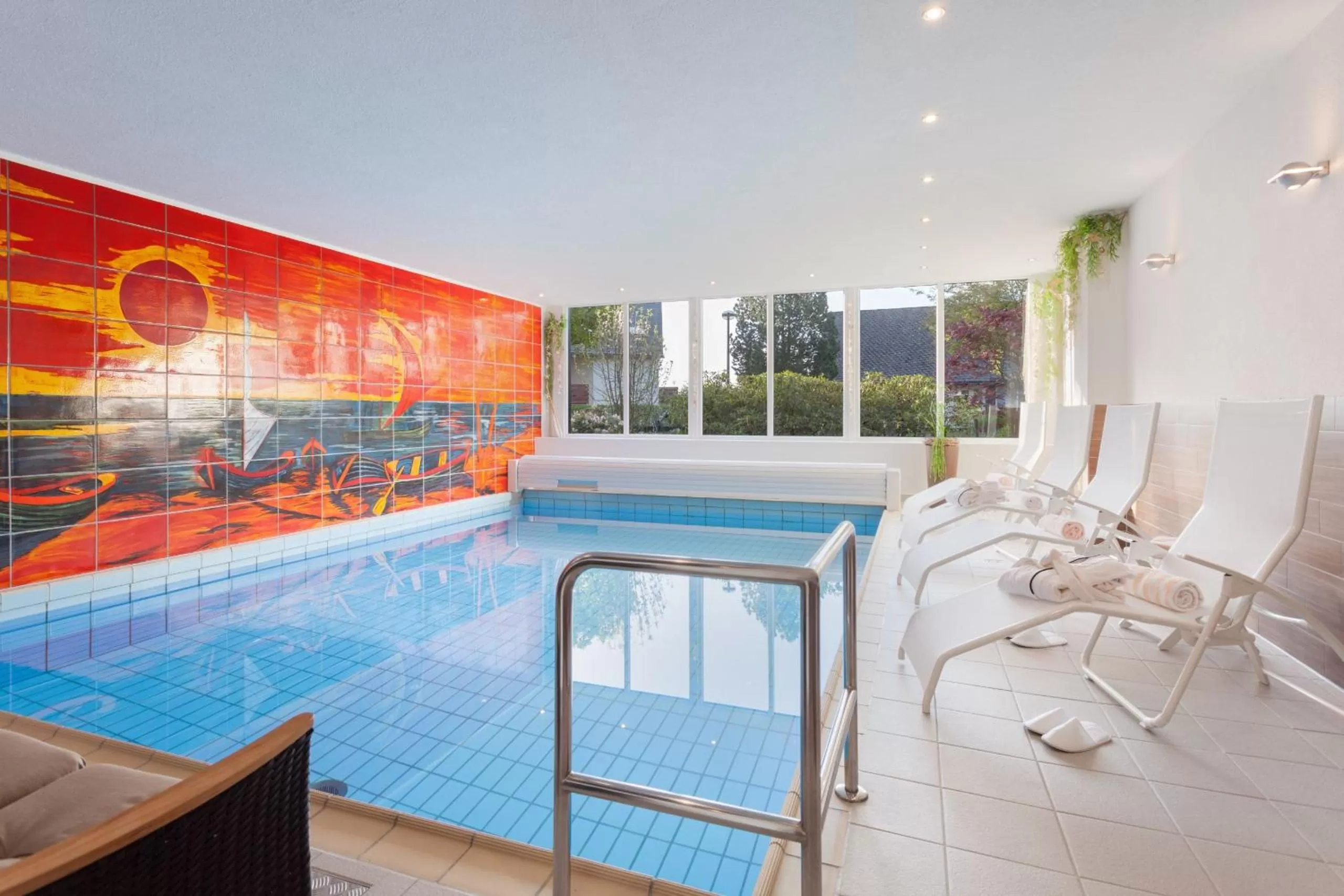 Swimming pool in Hotel Haus Andrea