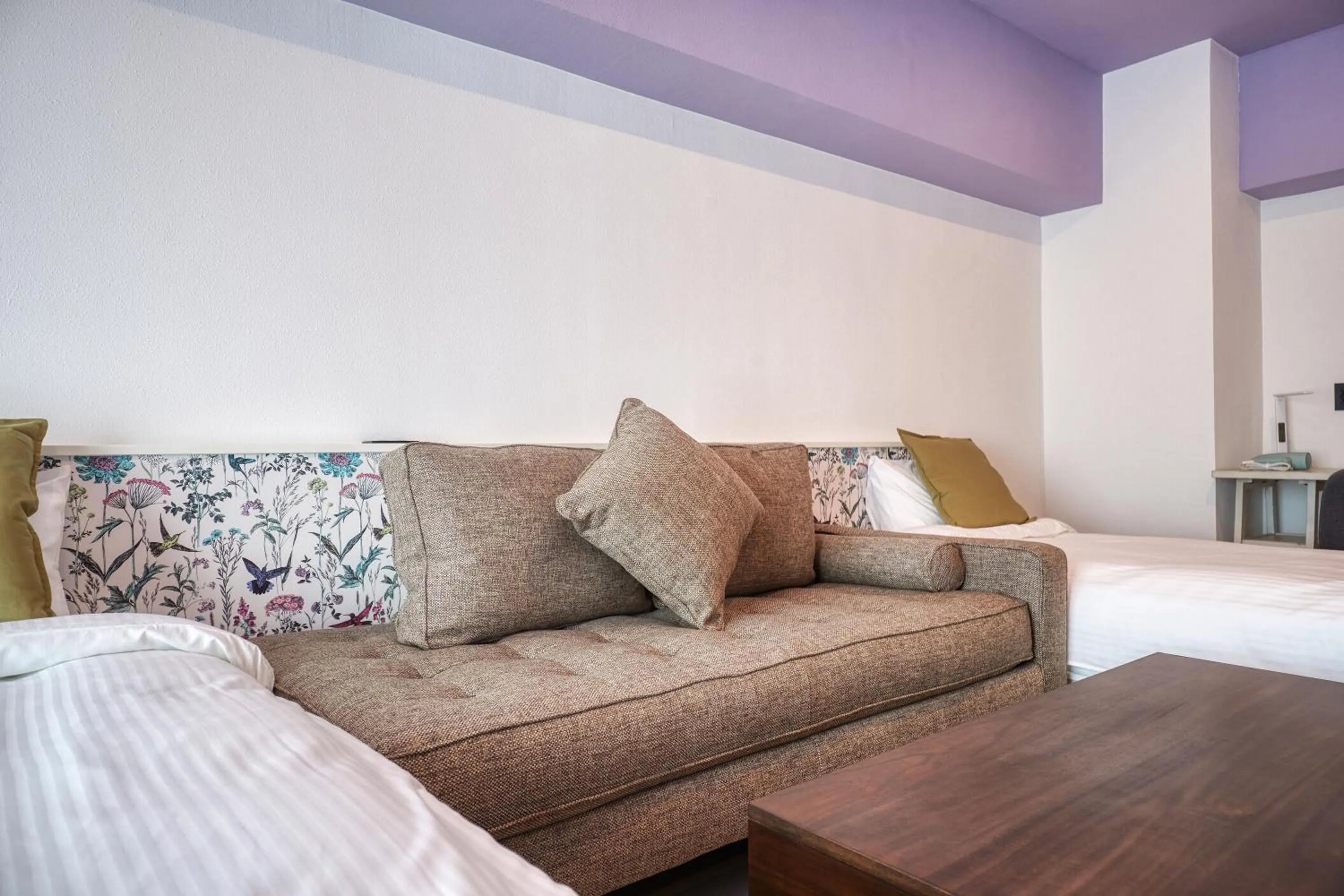 Living room, Bed in Glory island okinawa SOBE