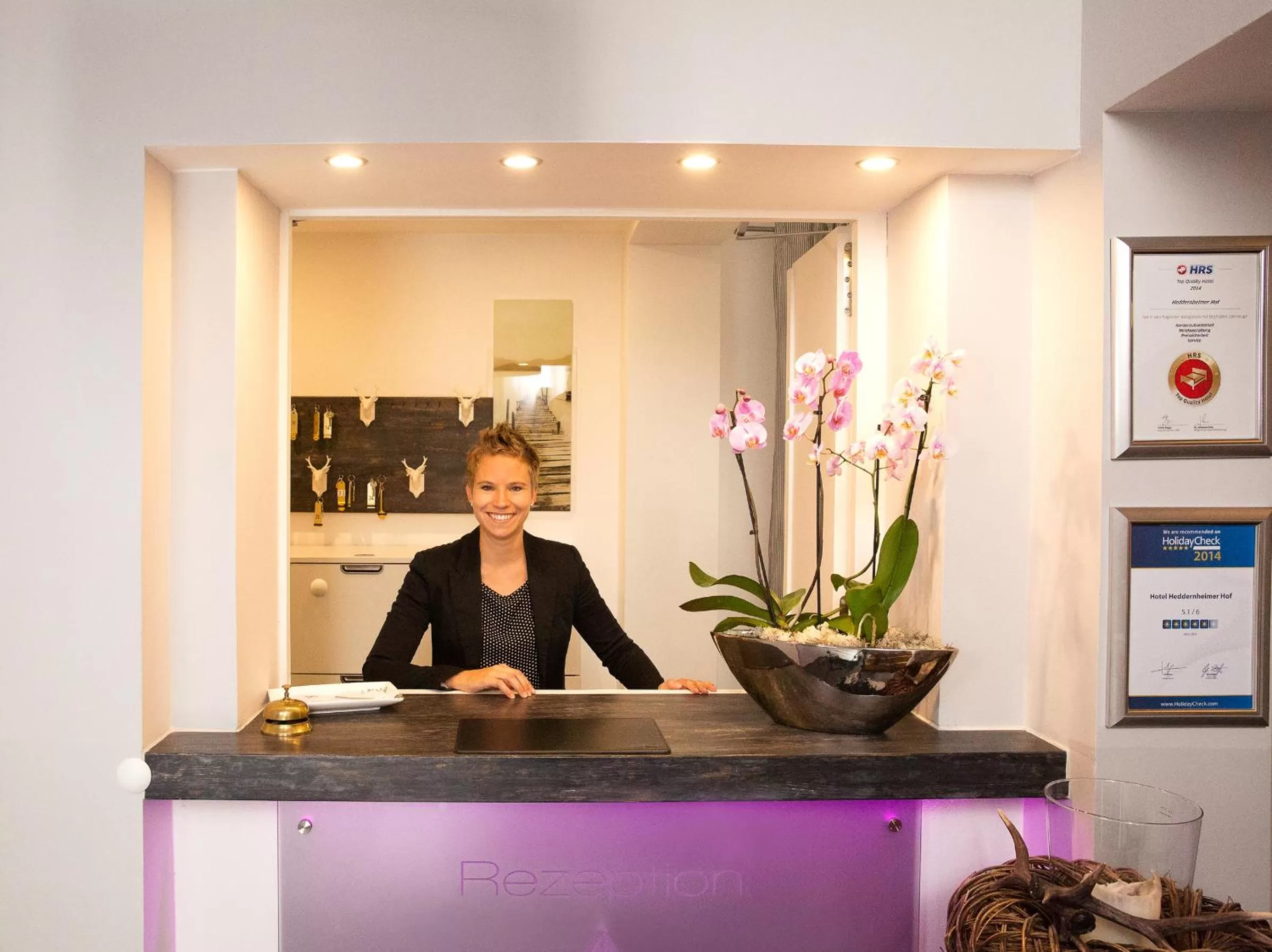 Lobby or reception in Hotel Heddernheimer Hof