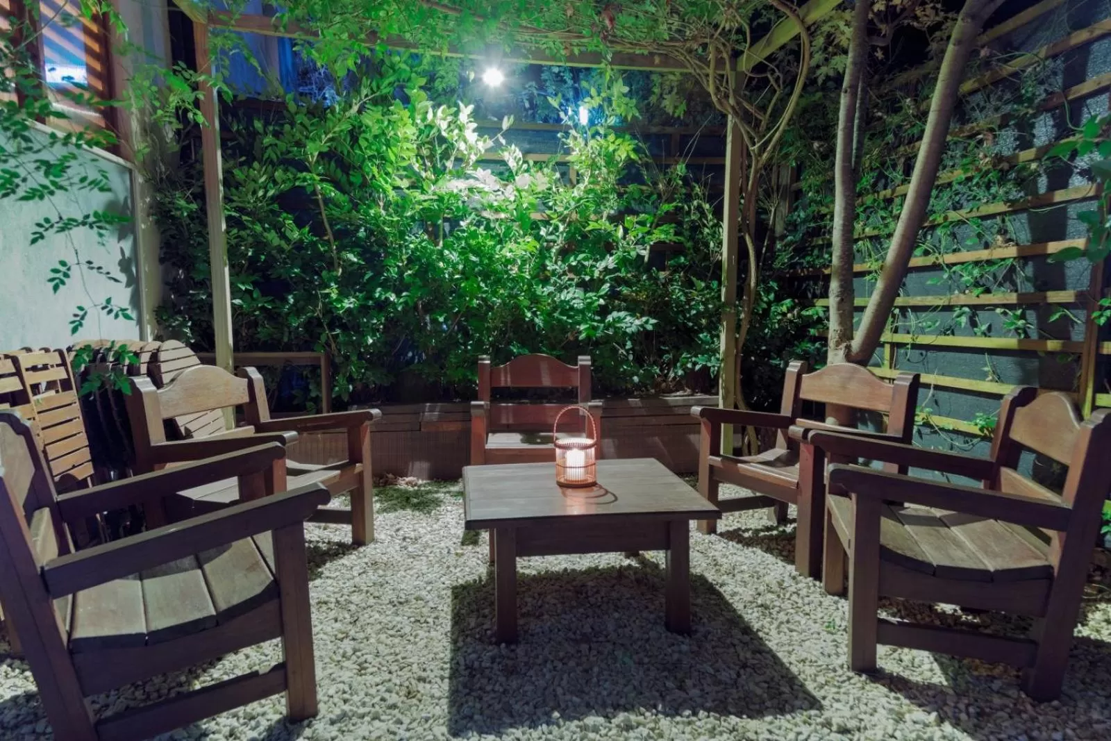 Patio in Undarius Hotel (exclusively gay men)