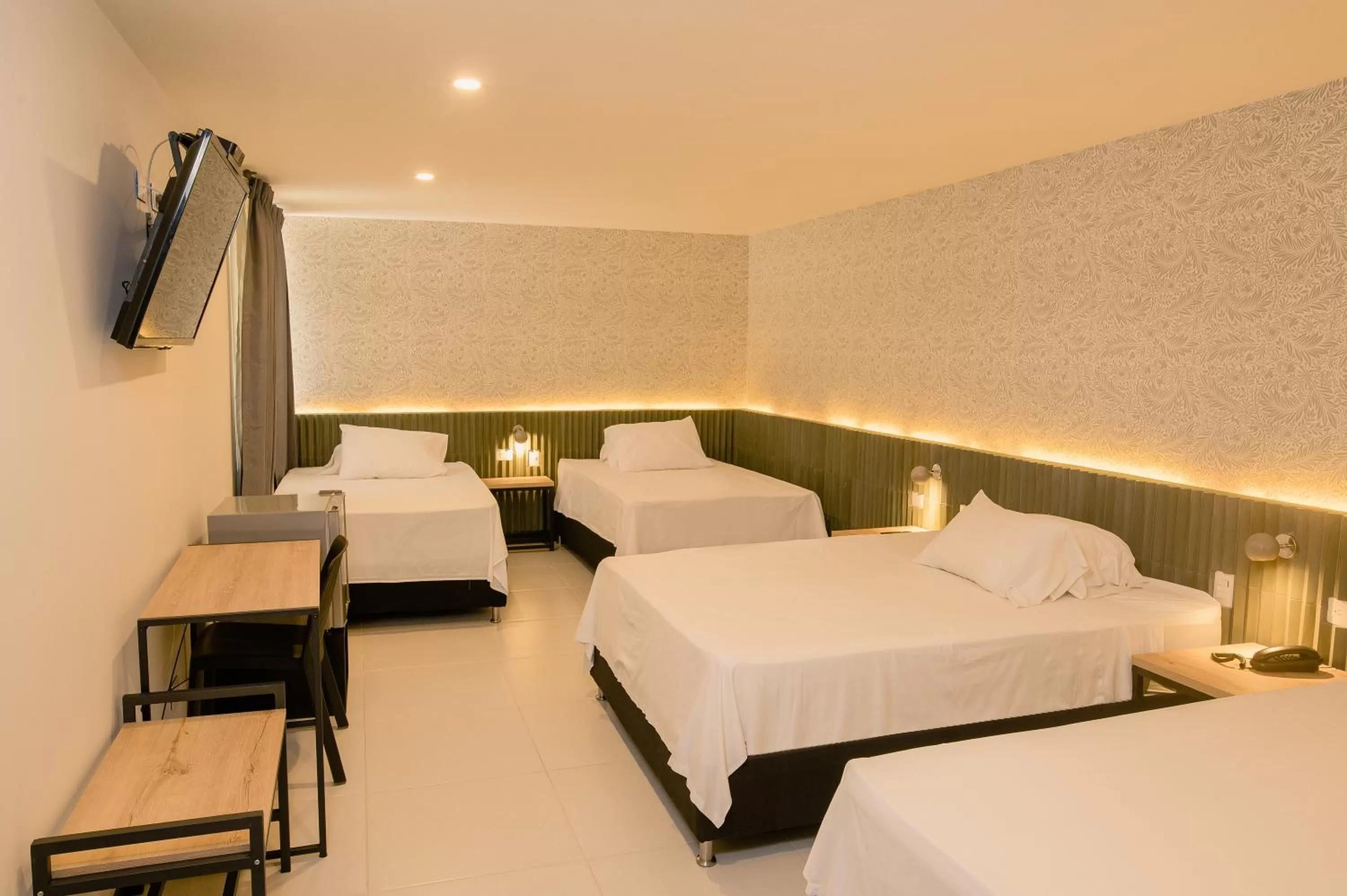 Bed in Hotel Principe