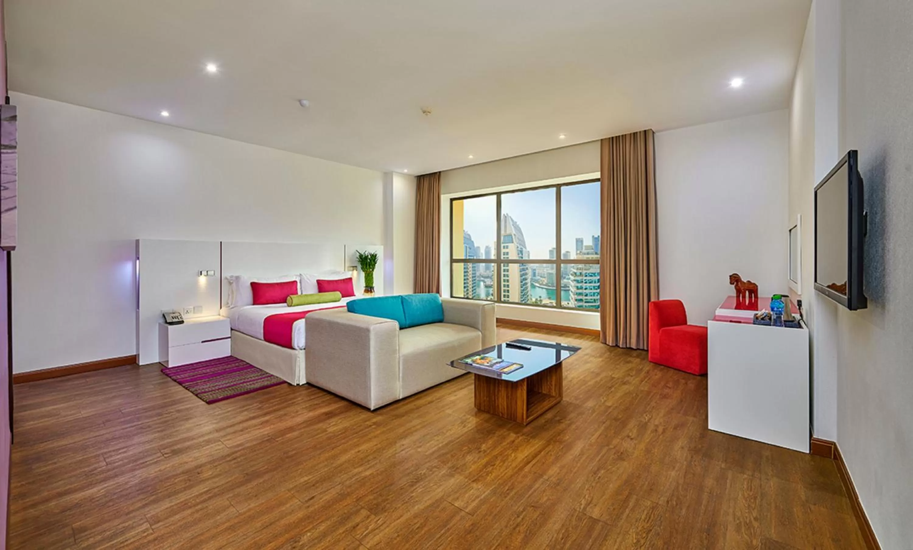 Bedroom, Bed in Ramada Hotel, Suites and Apartments by Wyndham Dubai JBR