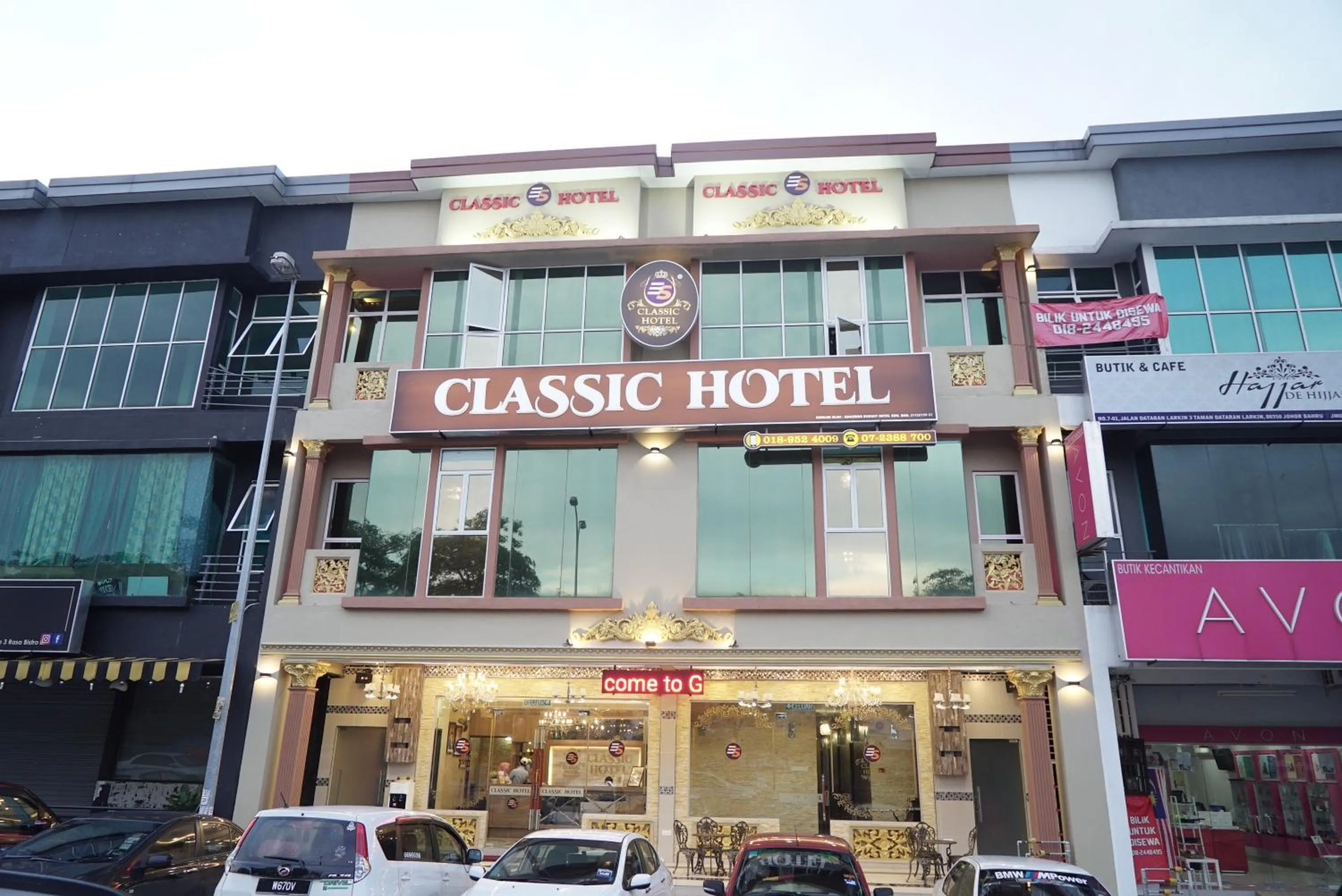 Property building in Ghazrin's Classic Hotel JB