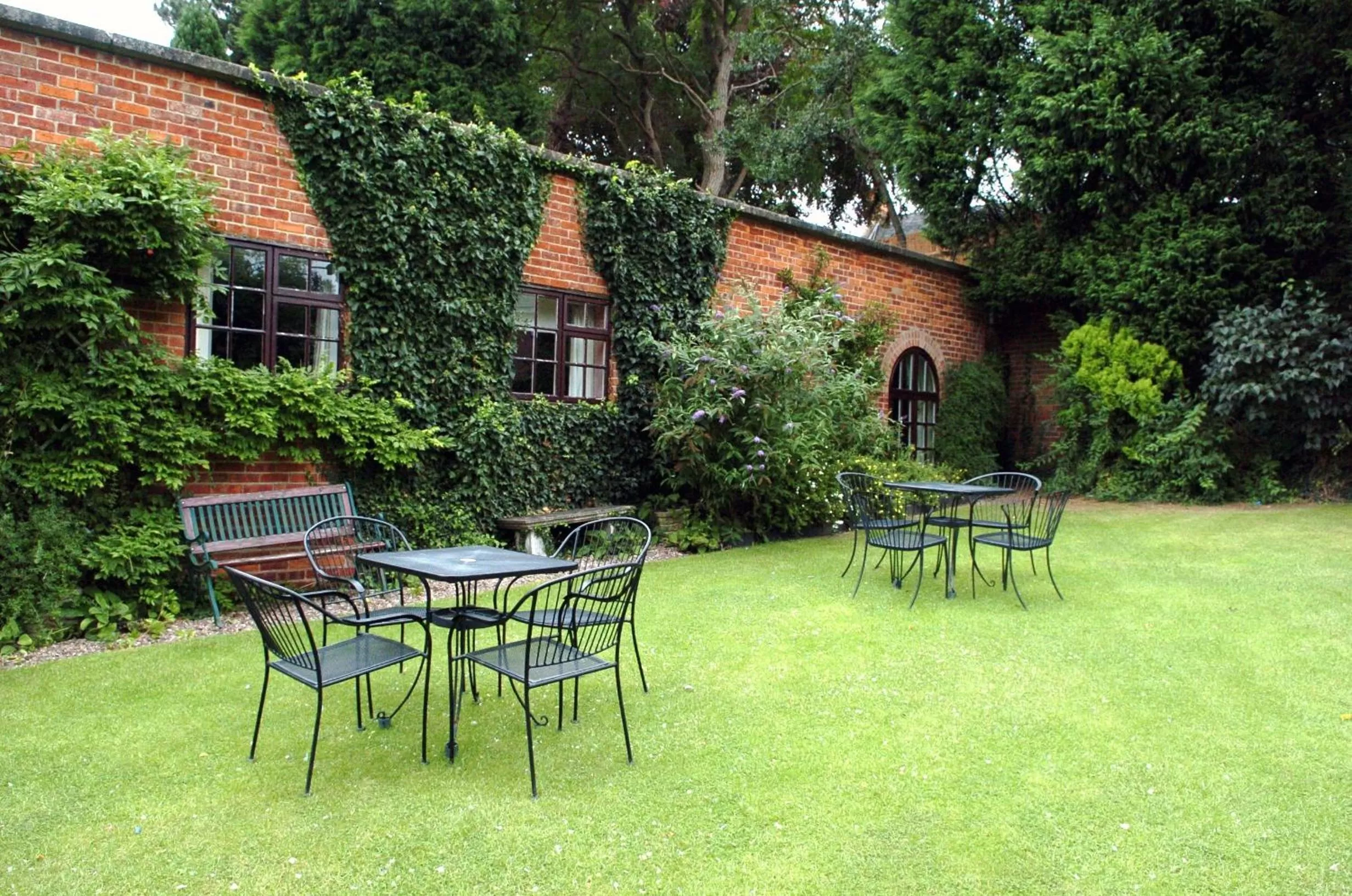 Patio in Donington Manor Hotel