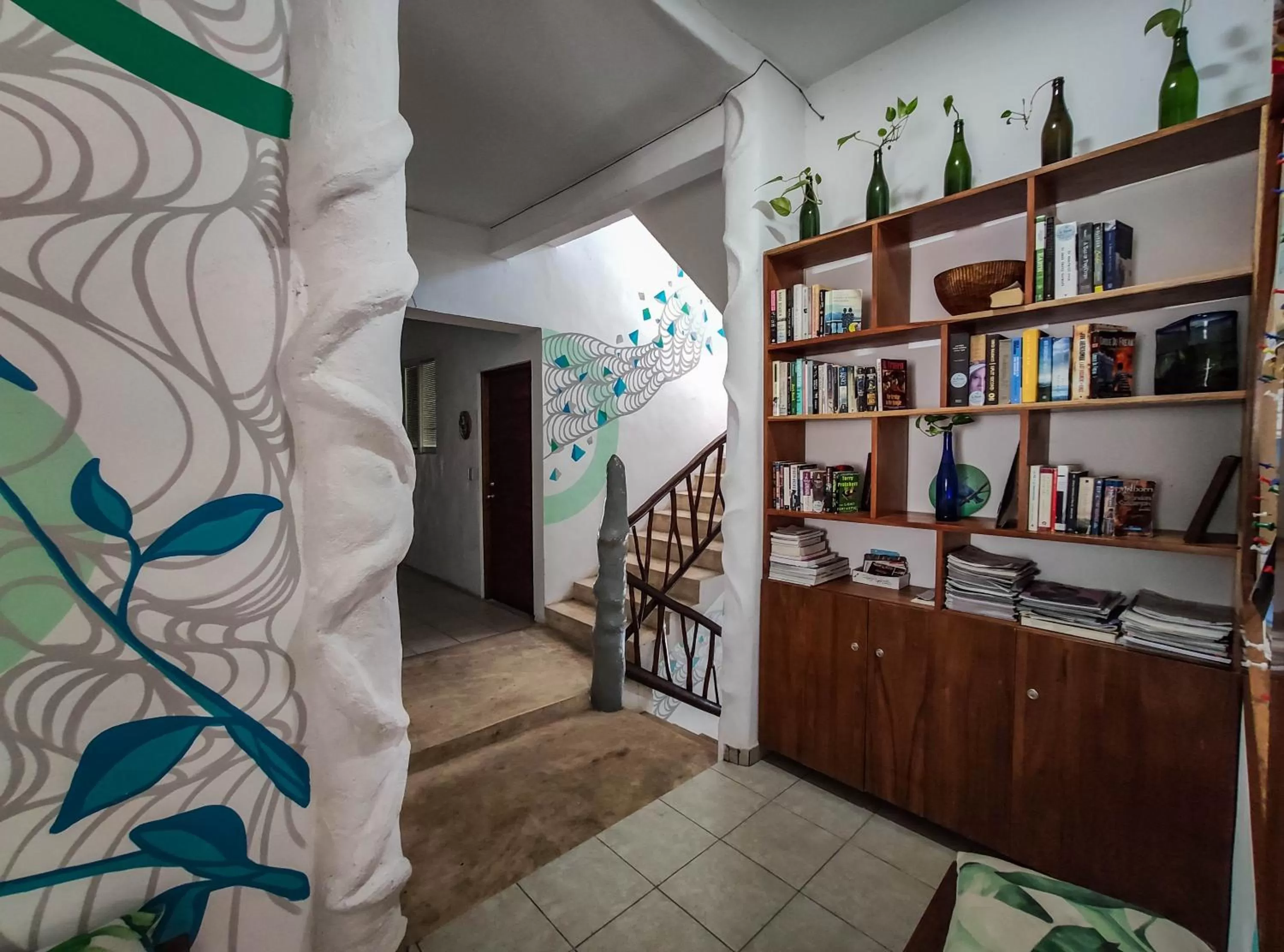 Library in La Palmita Budget Boutique Hotel